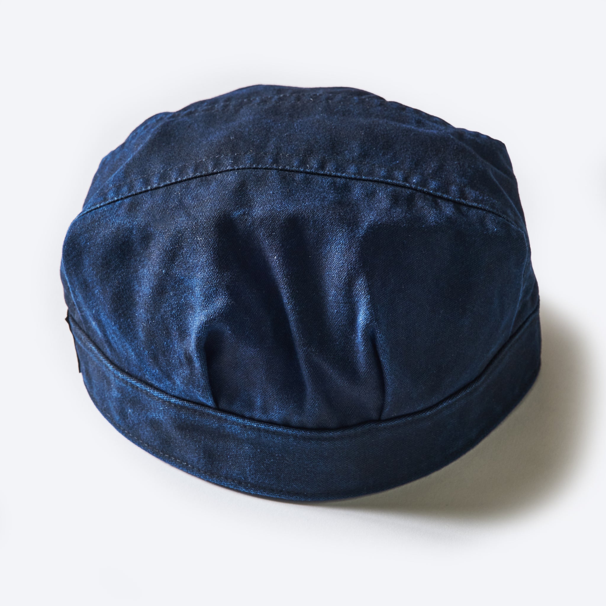 #1601-MBI Engineers' Cap : moleskin black indigo