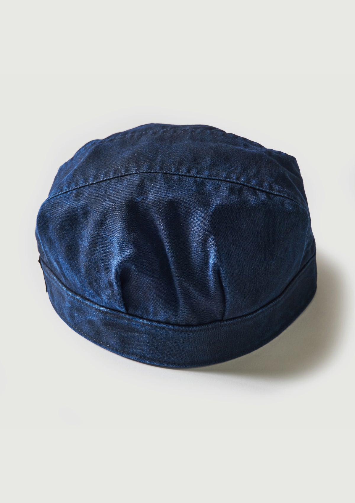 #1601-MBI Engineers' Cap : moleskin black indigo