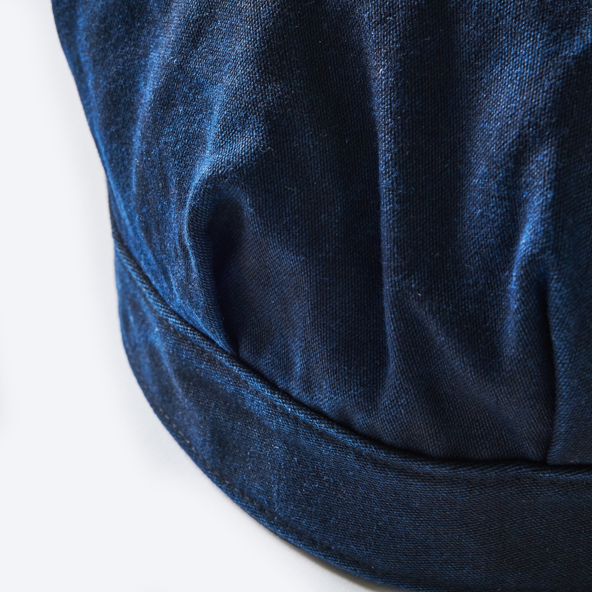 #1601-MBI Engineers' Cap : moleskin black indigo
