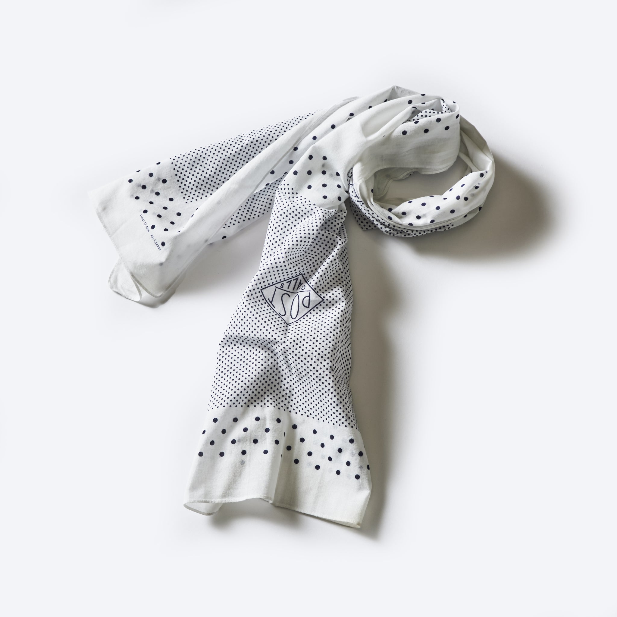 #5001-white Bandana Scalf original 1993 design: cotton sheeting white