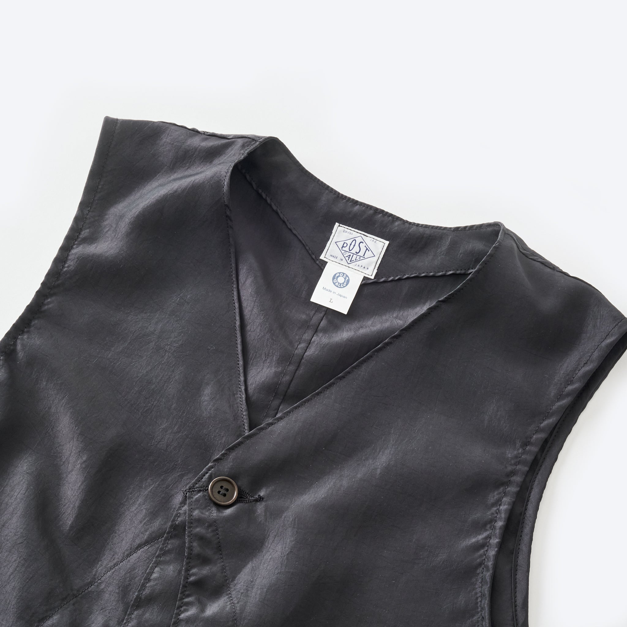 #3503-MTB DEE Vest 2 : metallic taffeta black