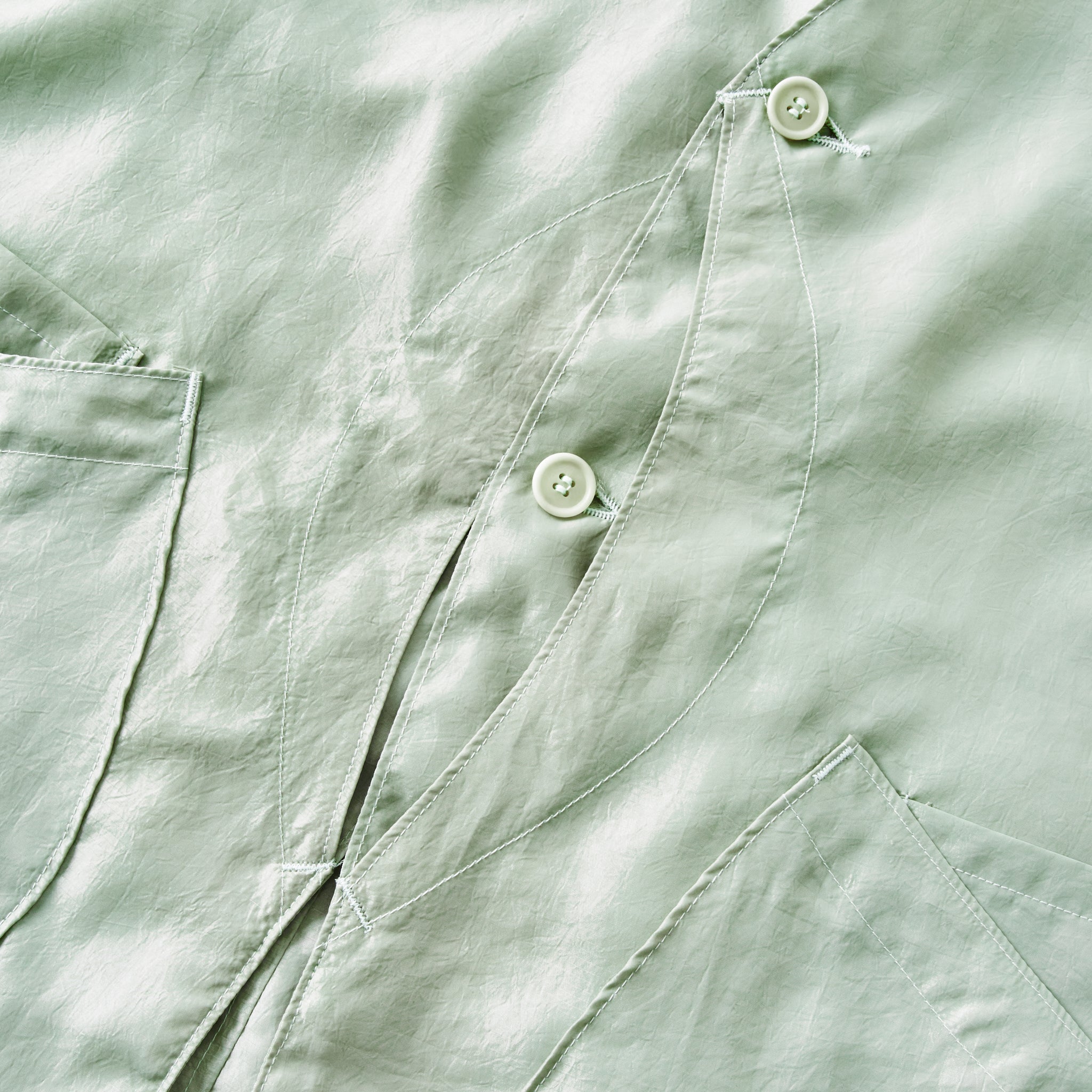 #3503-MTG DEE Vest 2 : metallic taffeta green