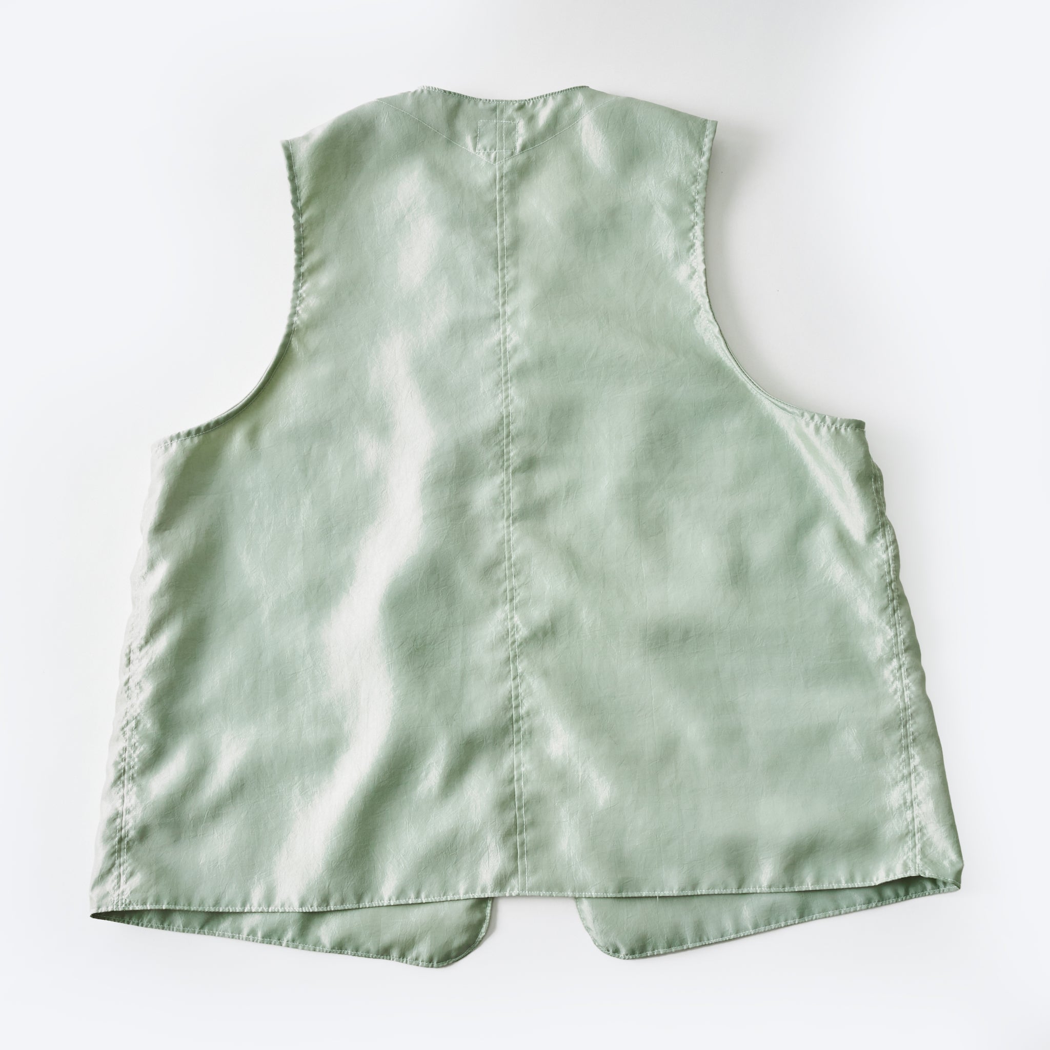 #3503-MTG DEE Vest 2 : metallic taffeta green