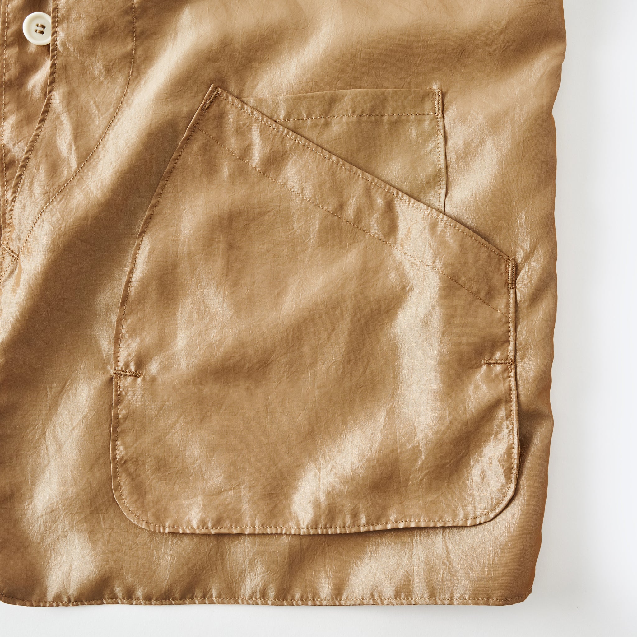#3503-MTK DEE Vest 2 : metallic taffeta khaki