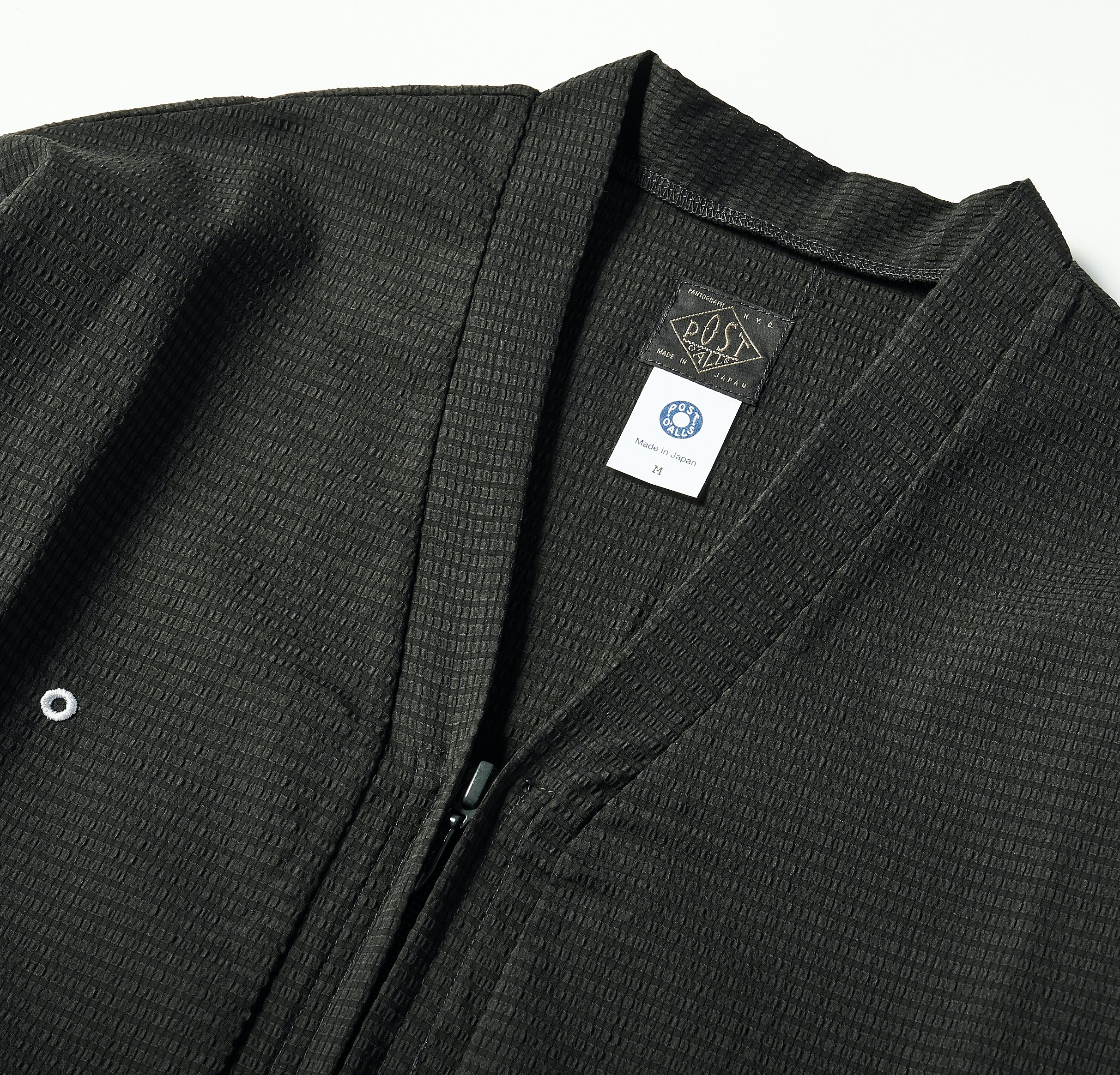 #3609 E-Z Zip Cardigan PS1 : poly mesh seersucker charcoal