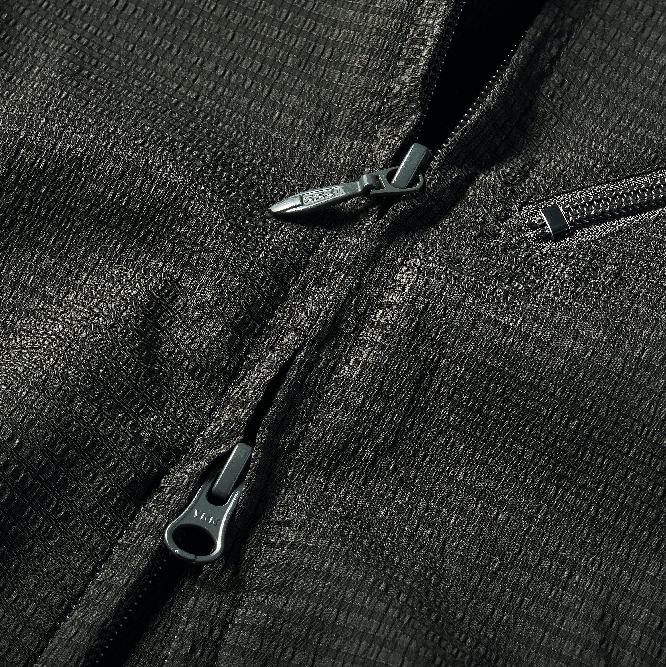 #3601 E-Z Hoodie PS1 : poly mesh seersucker charcoal