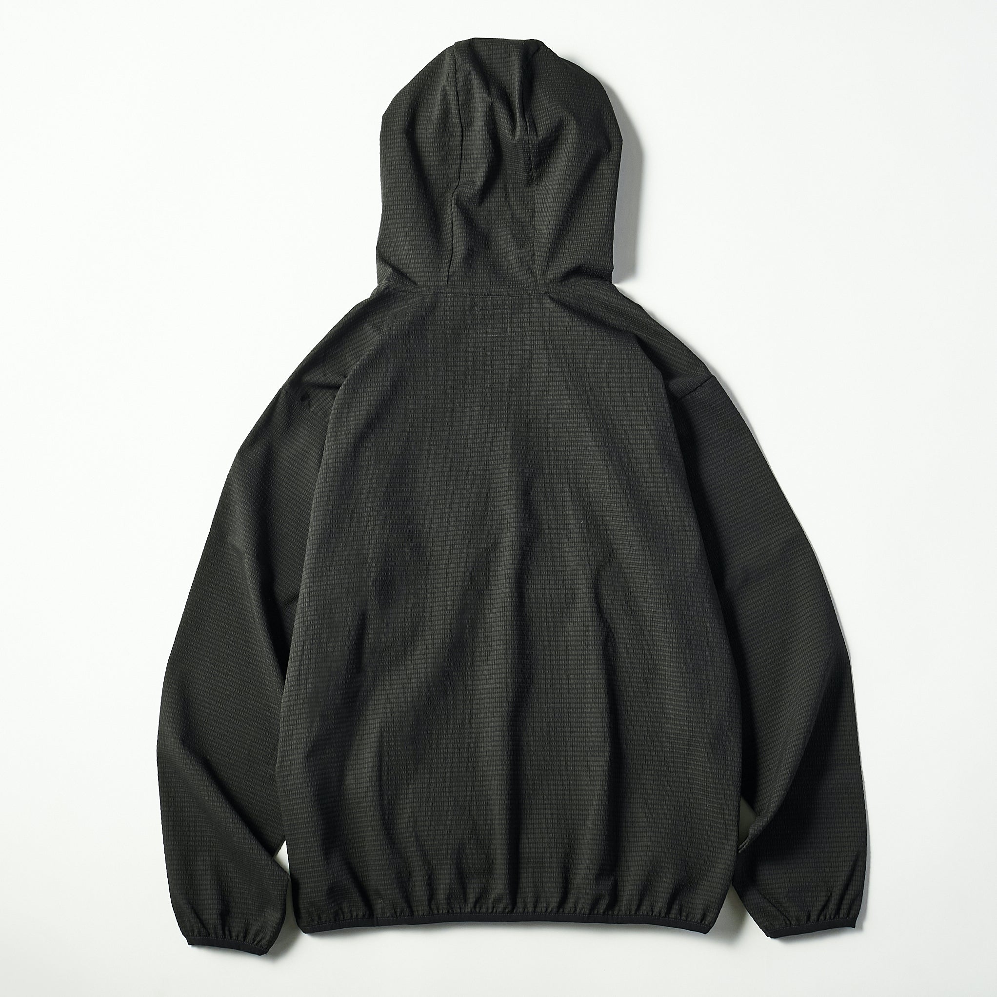 #3601 E-Z Hoodie PS1 : poly mesh seersucker charcoal