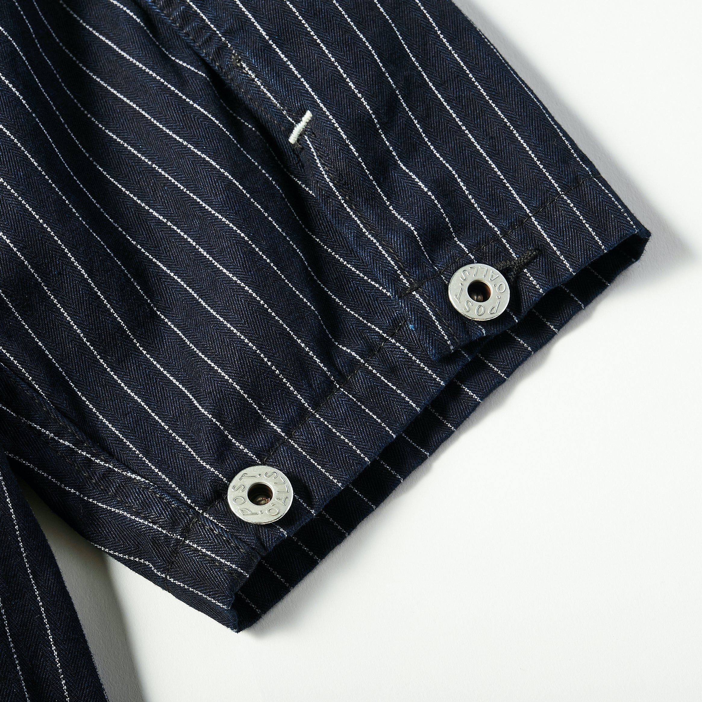 #1204 ARMY Shirt : Gangster stripe indigo