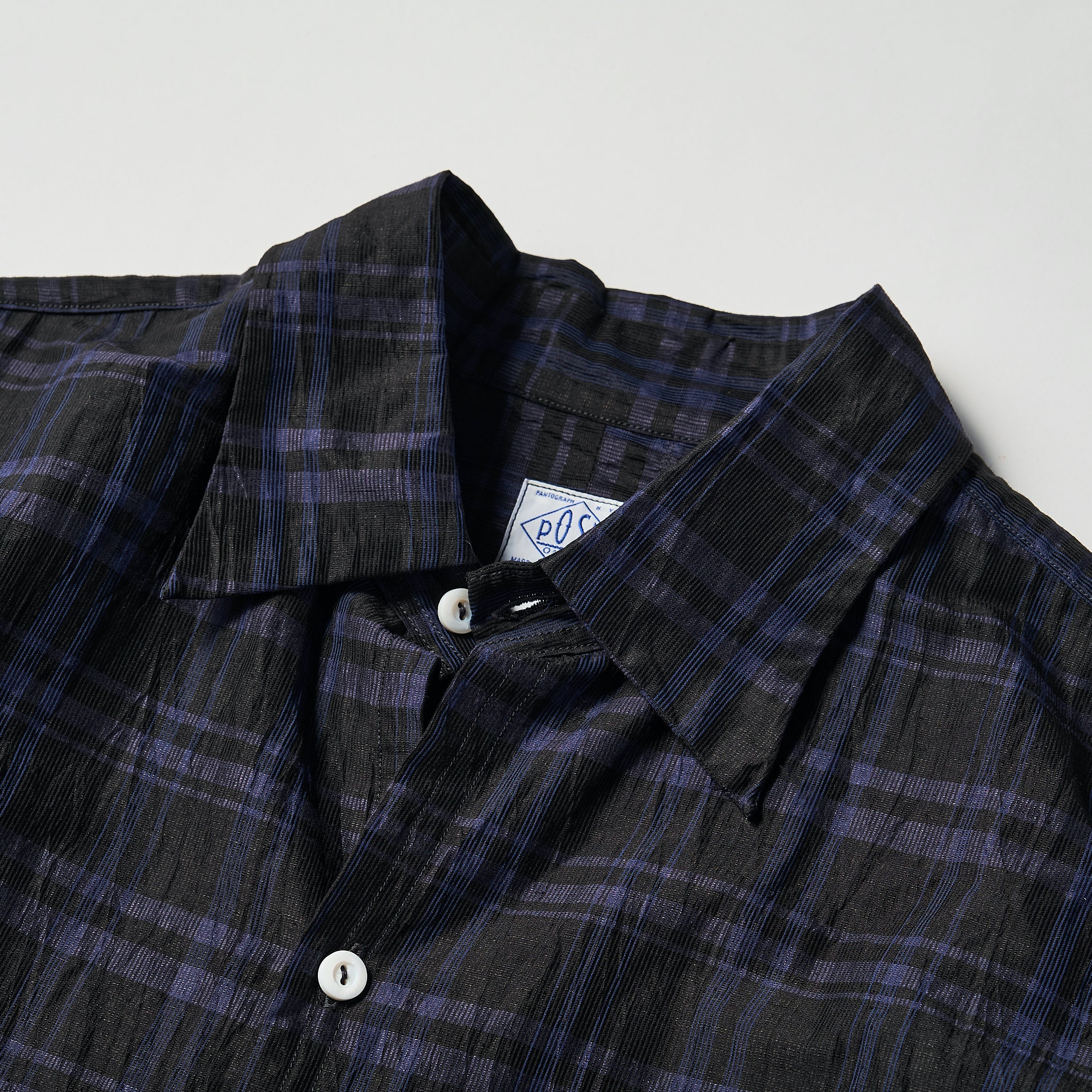 #3206 NEUTRA 2 CL5 : crinkle linen/cotton navy check