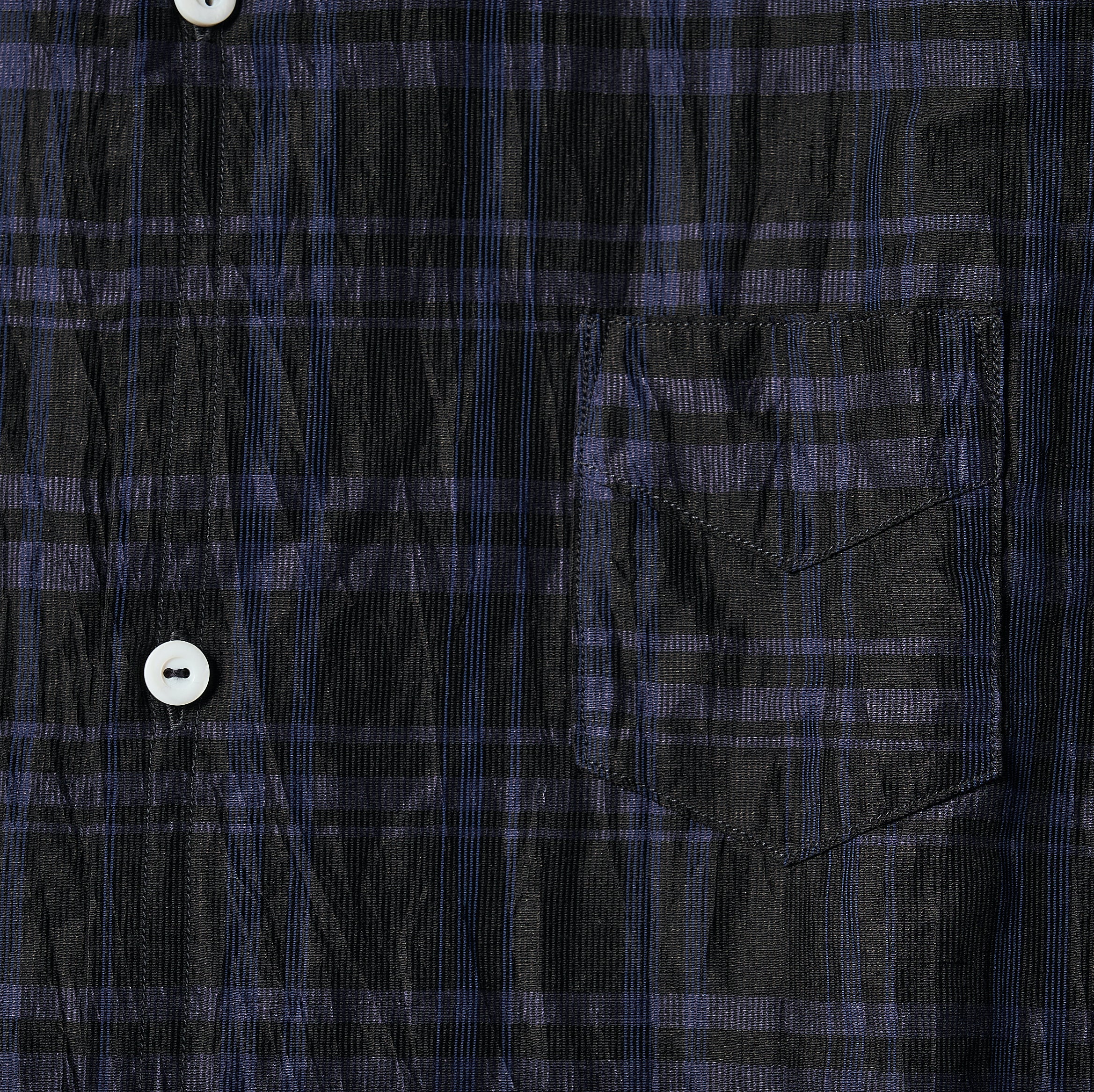 #3206 NEUTRA 2 CL5 : crinkle linen/cotton navy check