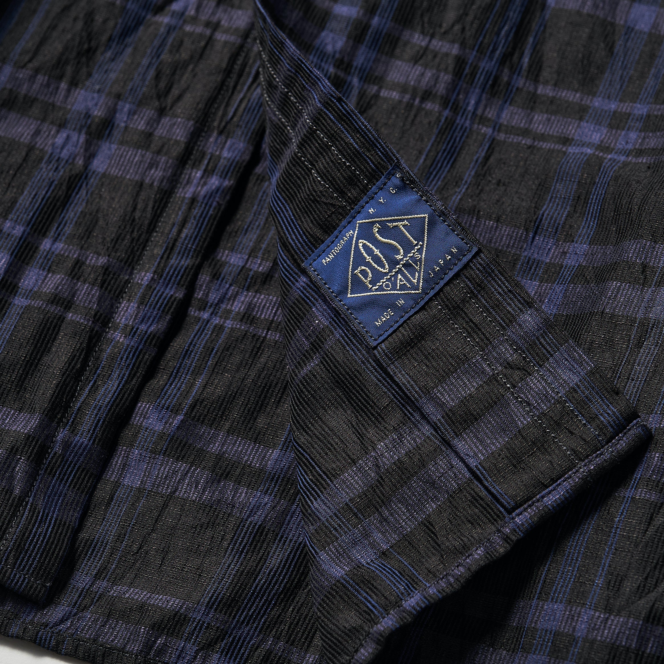 #3206 NEUTRA 2 CL5 : crinkle linen/cotton navy check