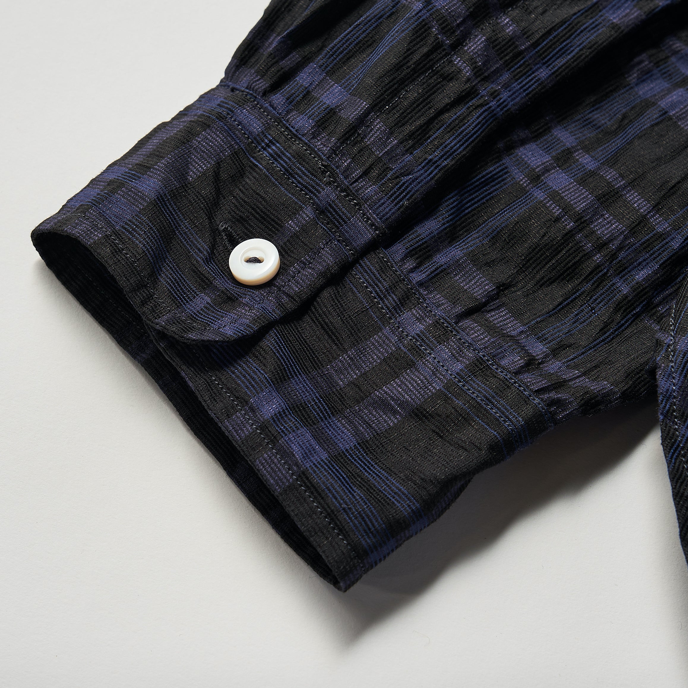 #3206 NEUTRA 2 CL5 : crinkle linen/cotton navy check