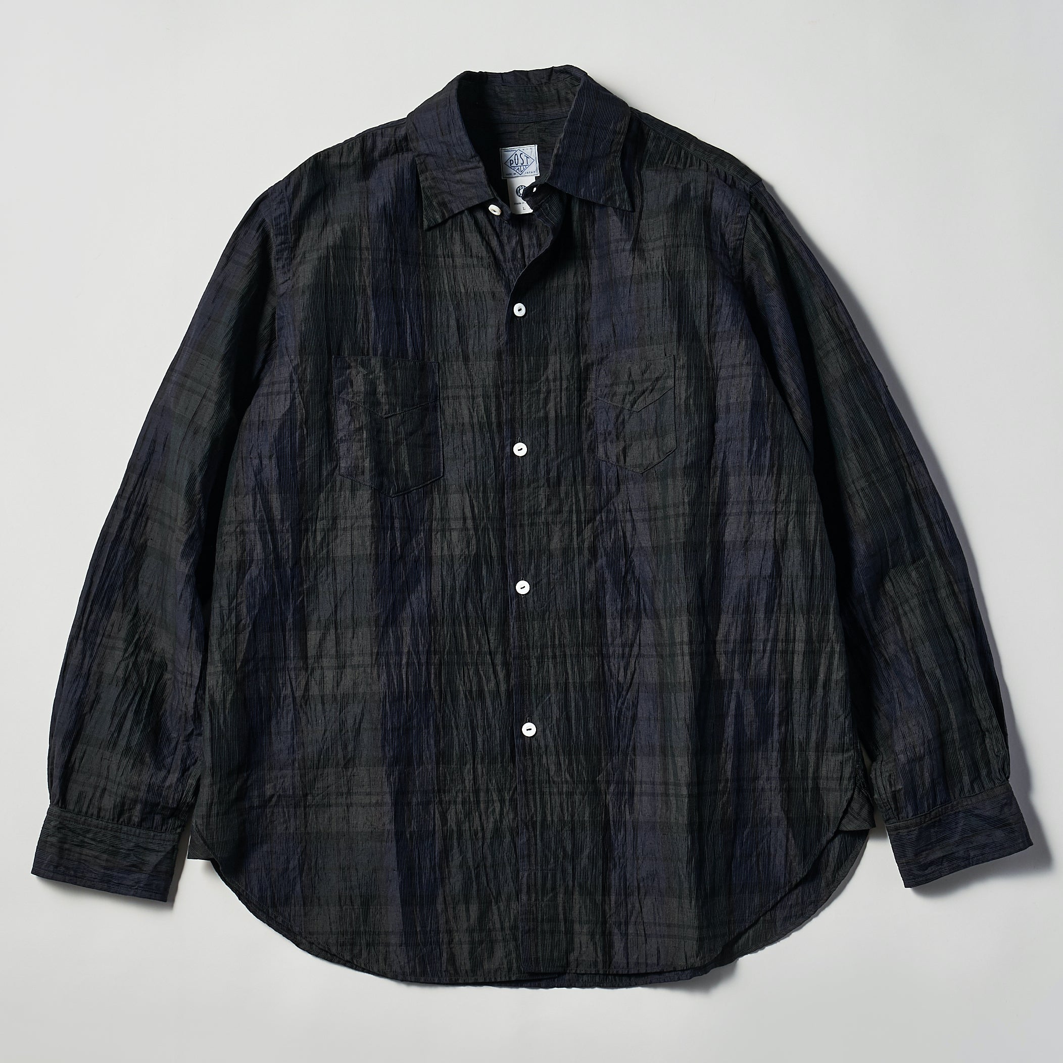 #3206 NEUTRA 2 CL4 : crinkle linen/cotton blackwatch