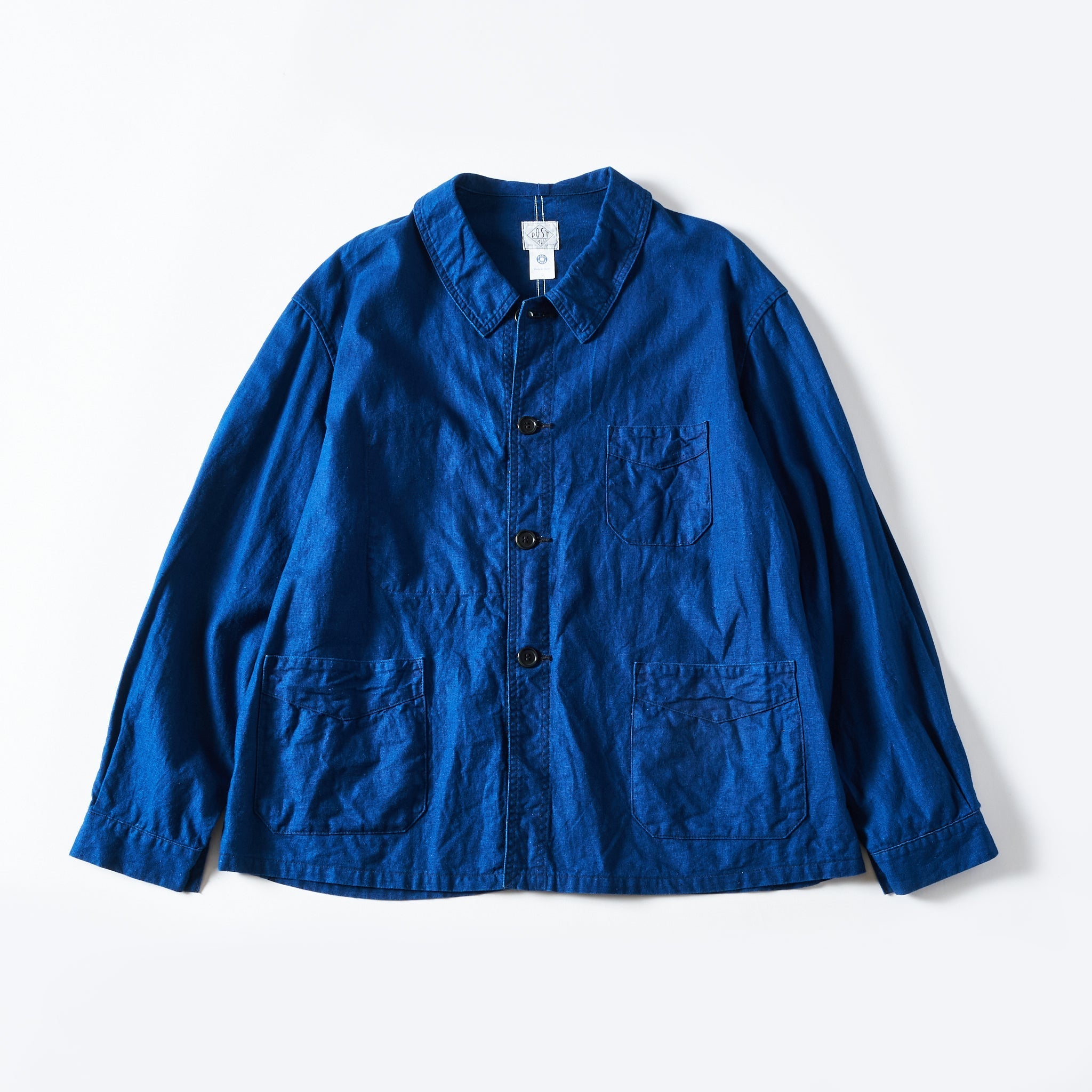 #3119-CLS POS-Travail : cotton/linen sheeting indigo