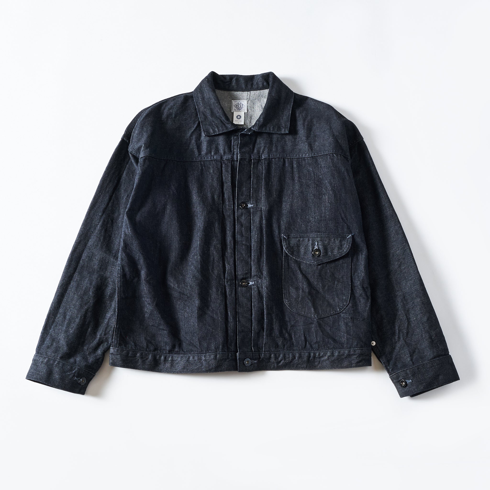 #1108R-12DB Ranchero 2 : 12oz. selvedge denim black