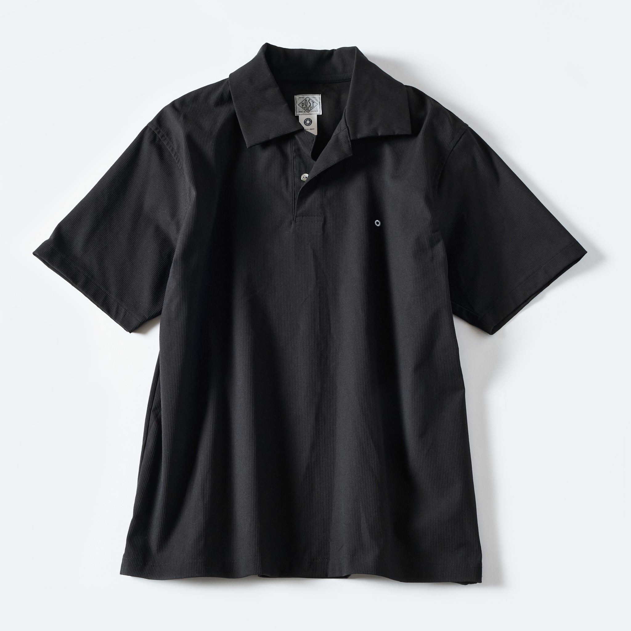 #3619-PBB POST Polo : poly bedfordcord black