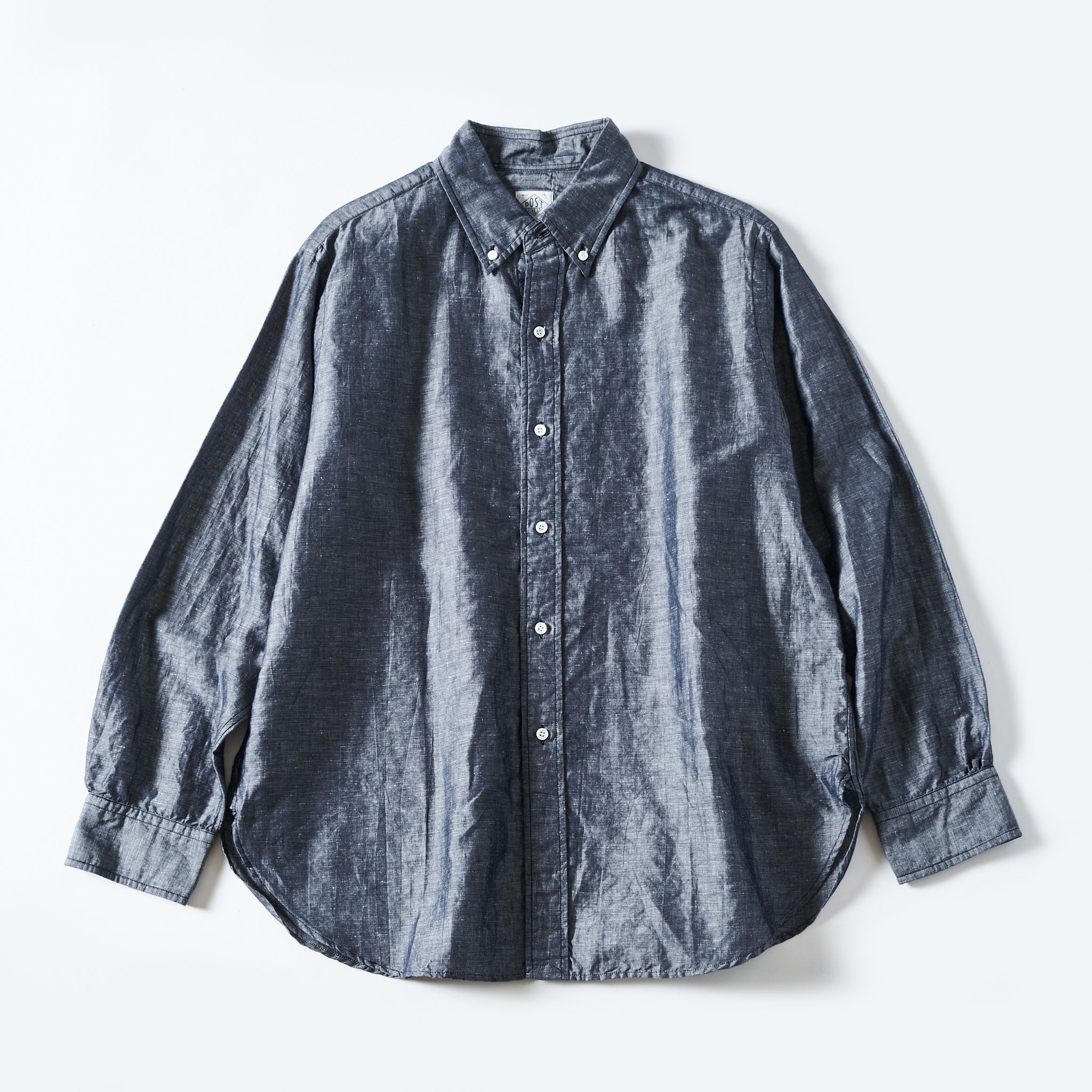 #1283-CL2 POST BD2 : cotton/linen chambray indigo