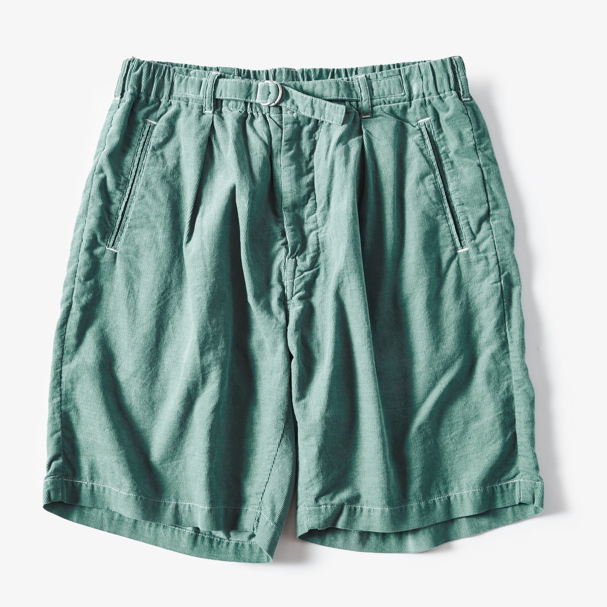 #3315S-SCM E-Z Lax 4 Shorts : summer cords muscat green