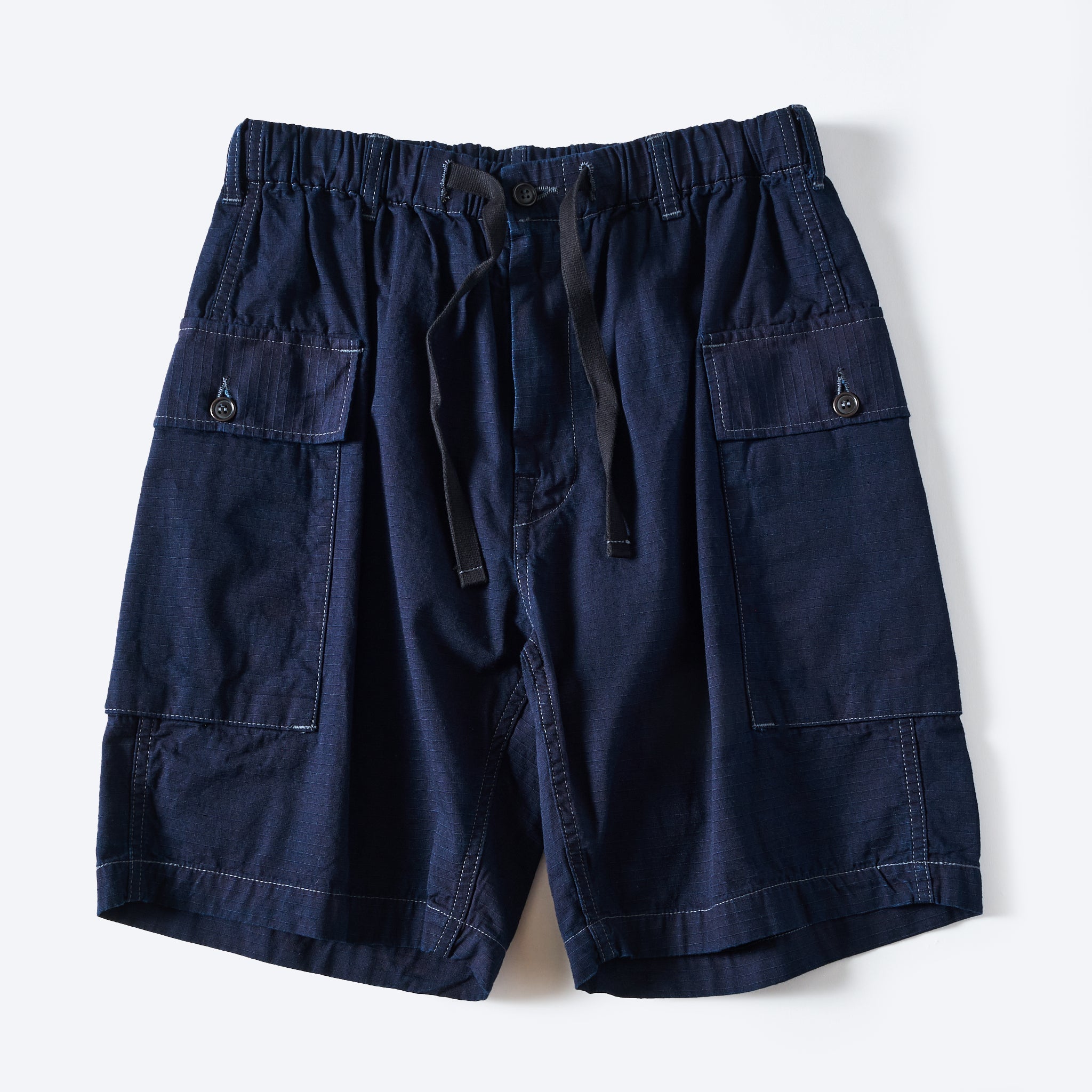 #3308S-CRI E-Z WALKABOUT Shorts : cotton ripstop indigo
