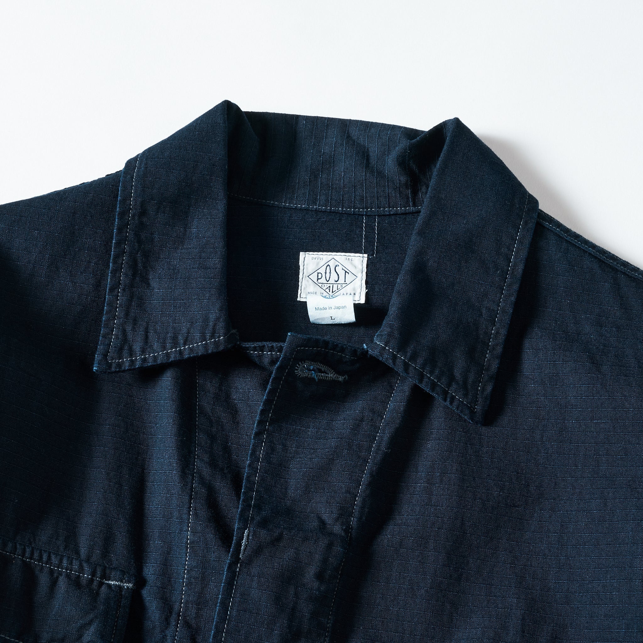 #1123-CRI BDU-R : cotton ripstop indigo