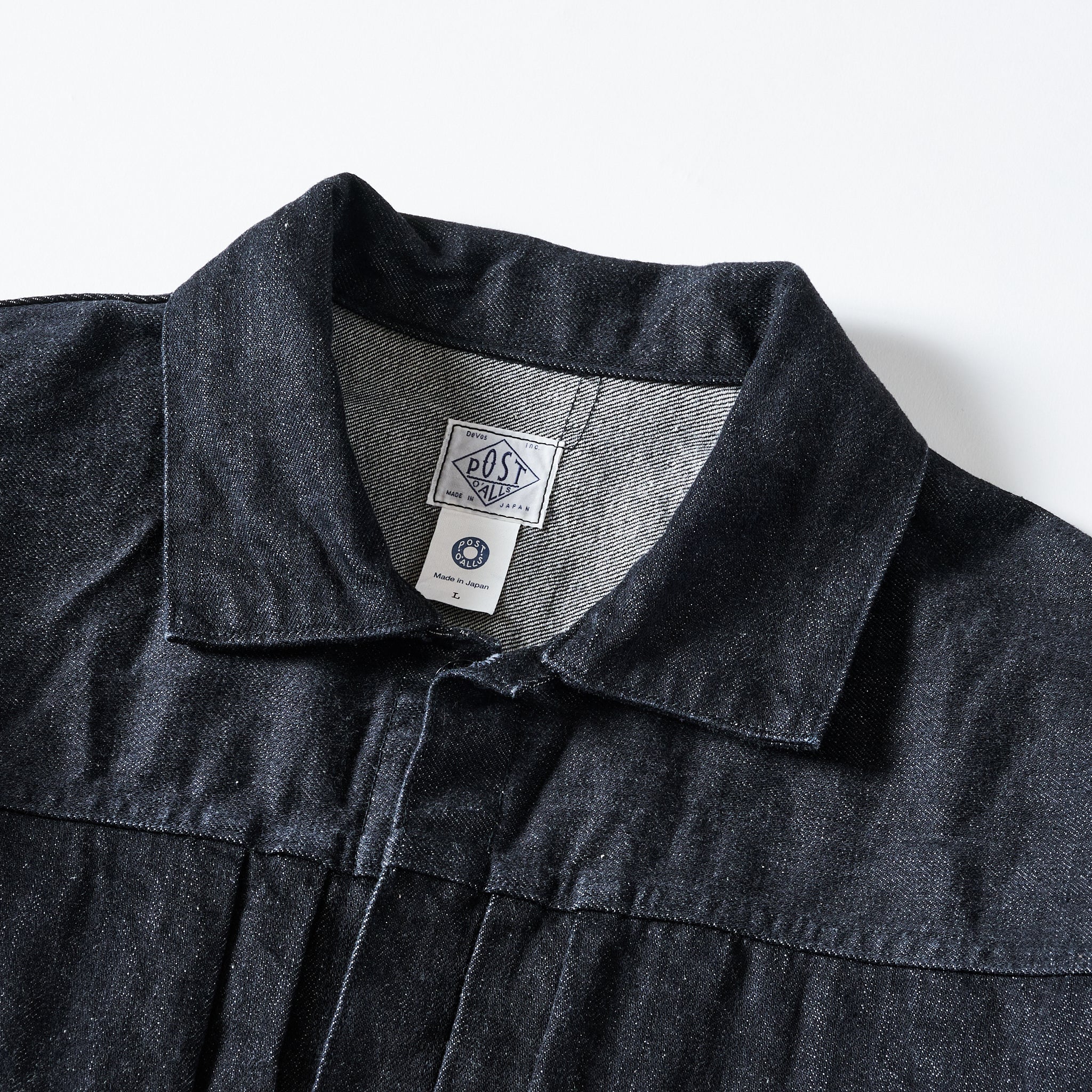 #1108R-12DB Ranchero 2 : 12oz. selvedge denim black