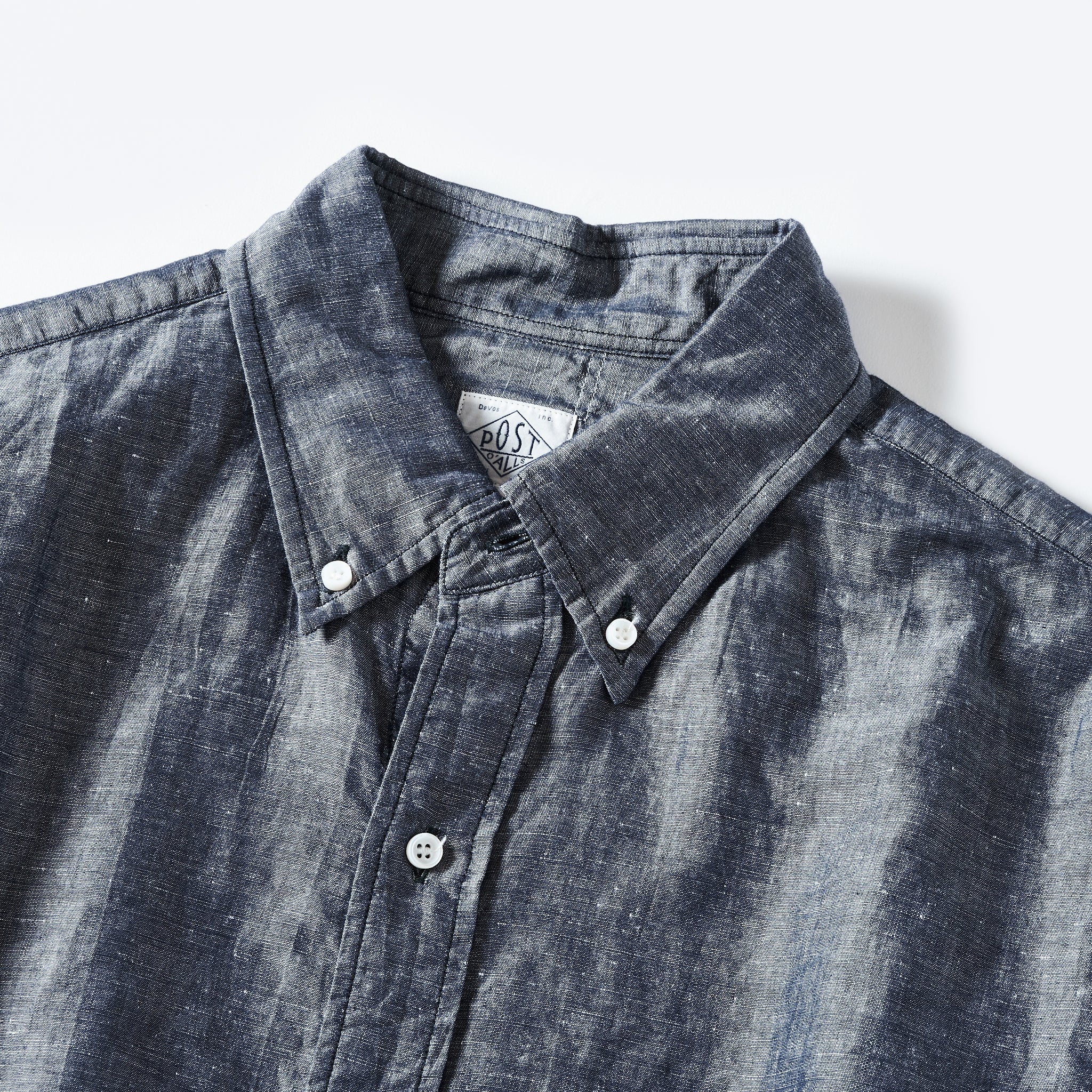 #1283-CL2 POST BD2 : cotton/linen chambray indigo