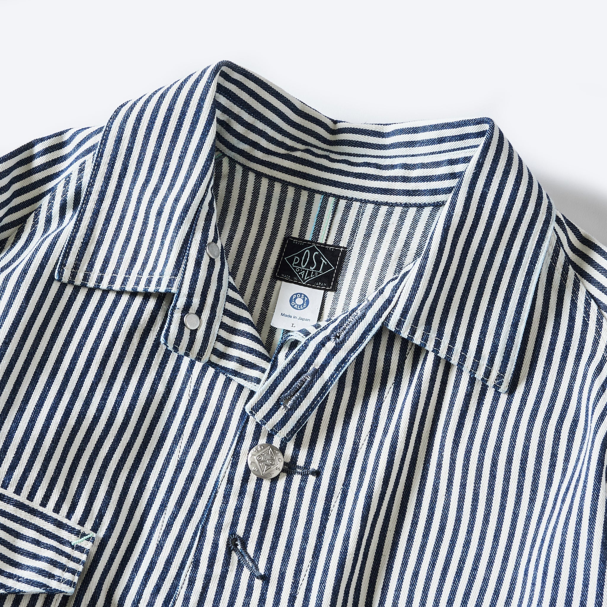 #1102-03 Engineer's Jacket: express stripe indigo