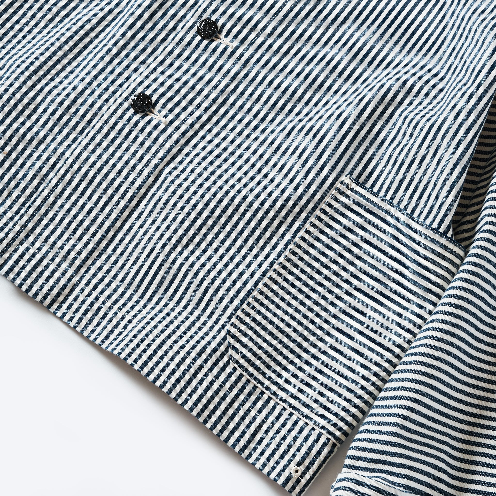 #2114F-03 NAVY BLU-F : express stripe indigo