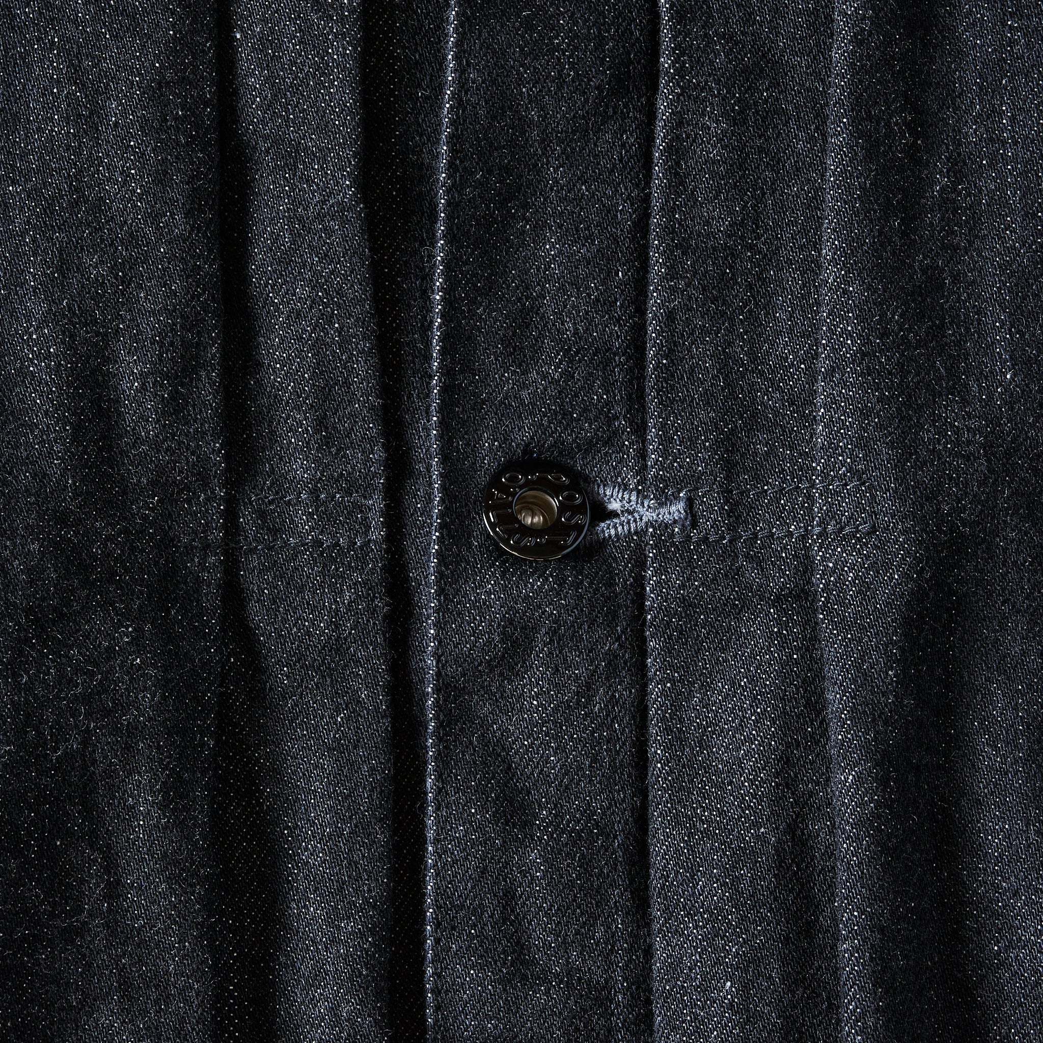 #1108R-12DB Ranchero 2 : 12oz. selvedge denim black