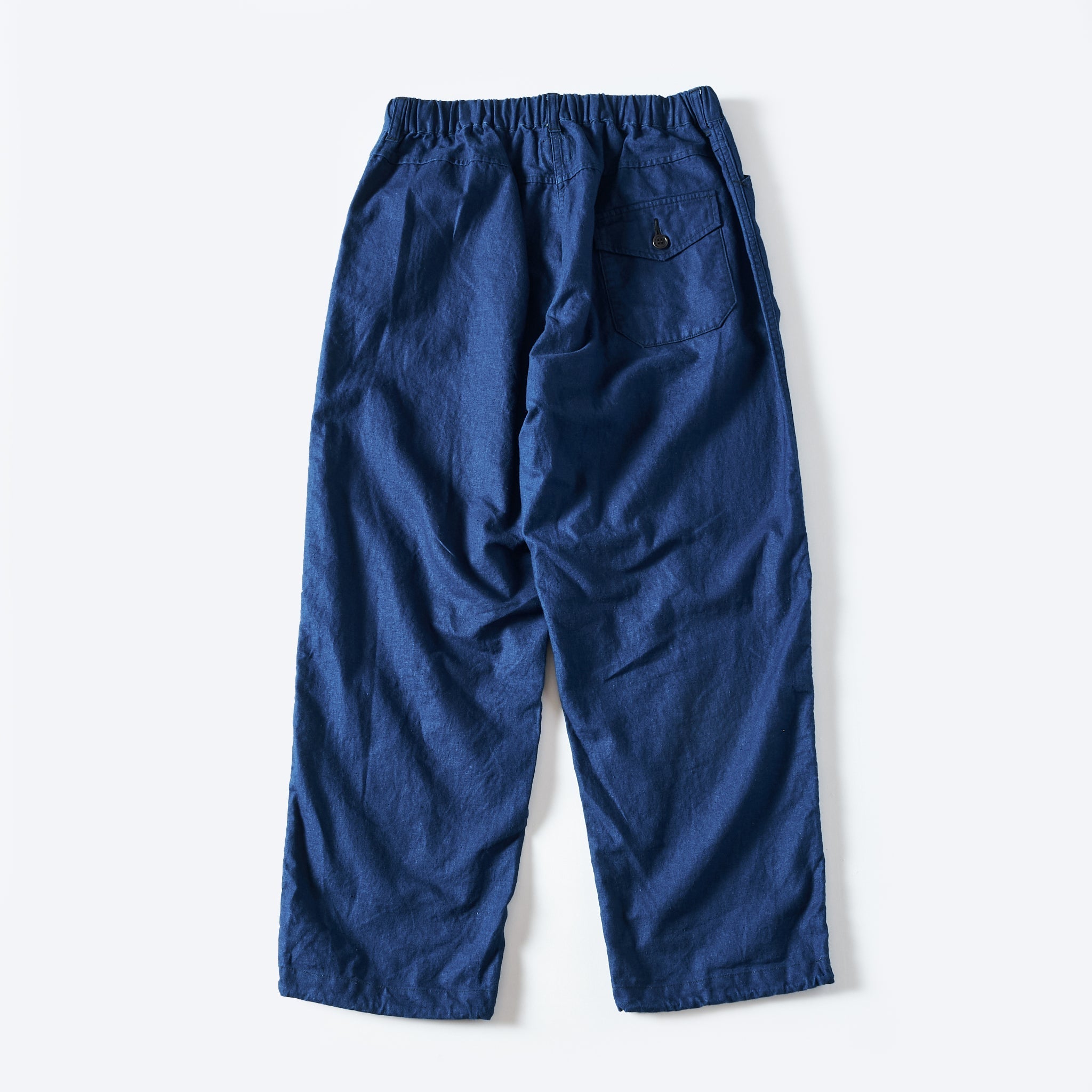 #3318-CLS EZ Travail Pants: cotton/linen sheeting indigo