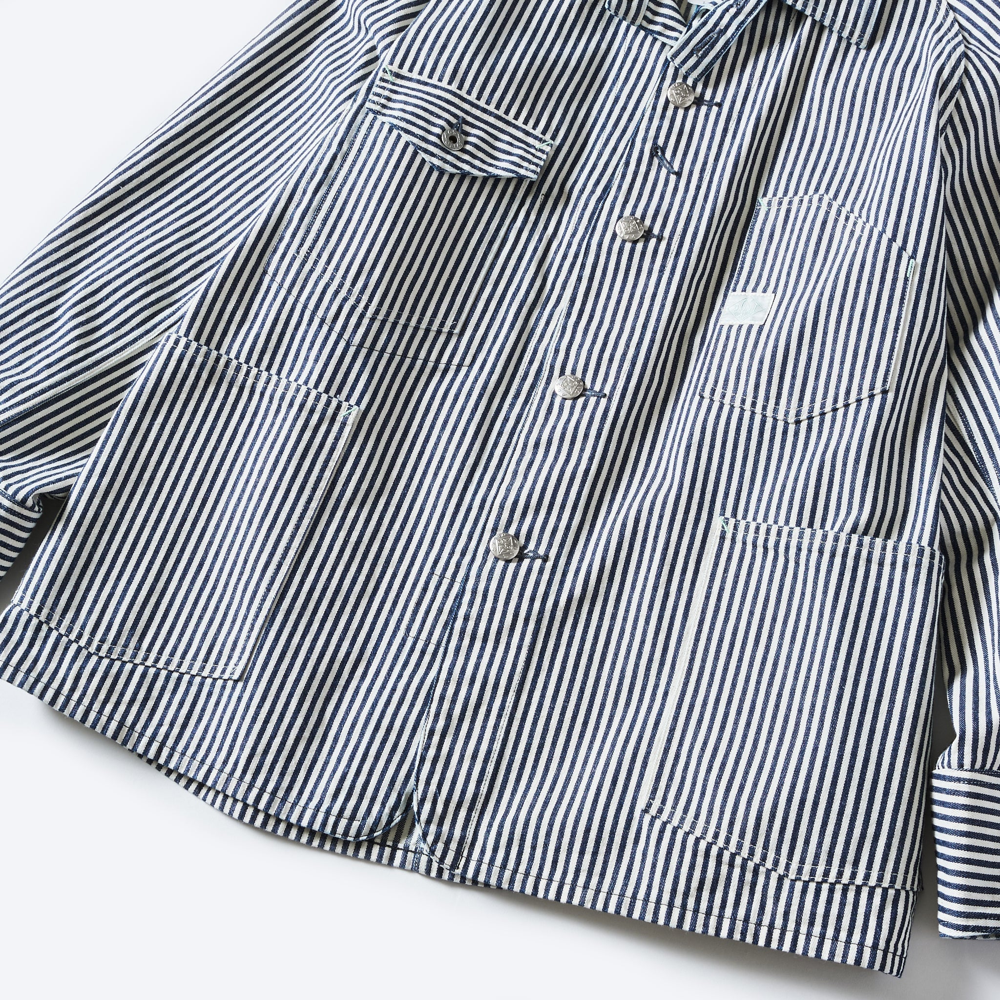 #1102-03 Engineer's Jacket: express stripe indigo