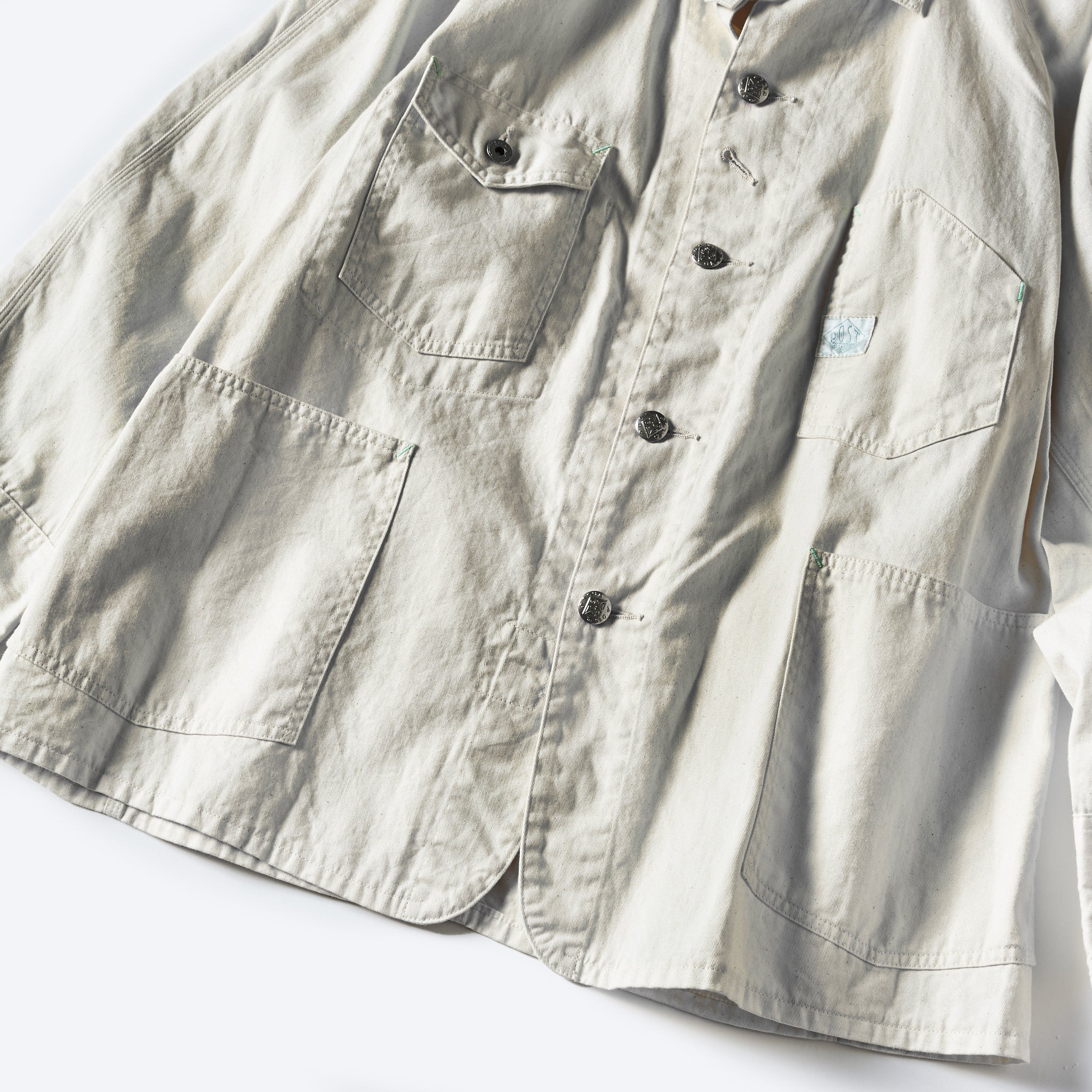 #1102-CD Engineer's Jacket : cotton drill natural