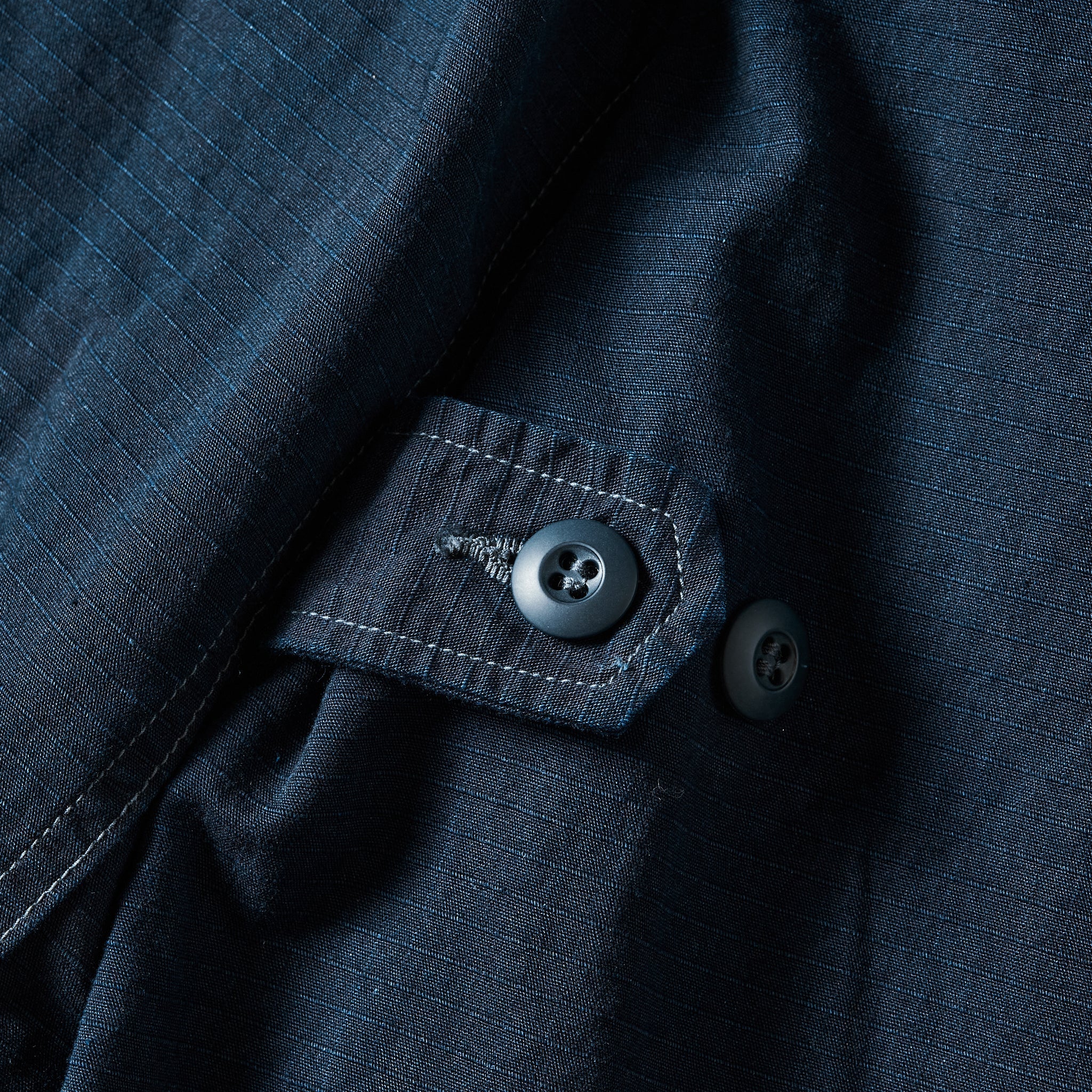 #1123-CRI BDU-R : cotton ripstop indigo