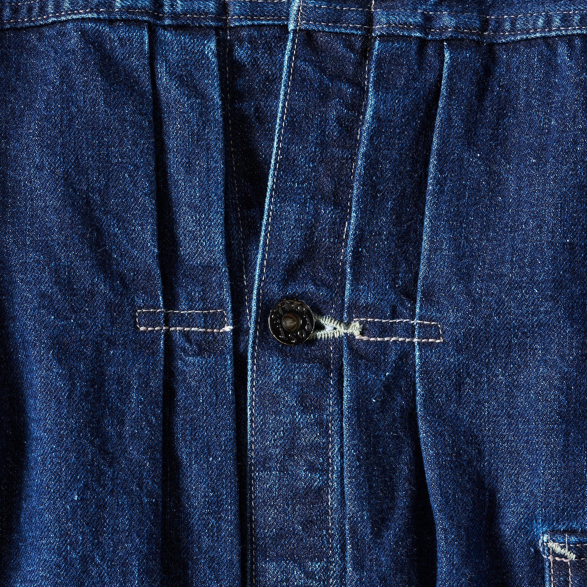 #1108R-12DW Ranchero 2 : 12oz. selvedge deep washed denim indigo