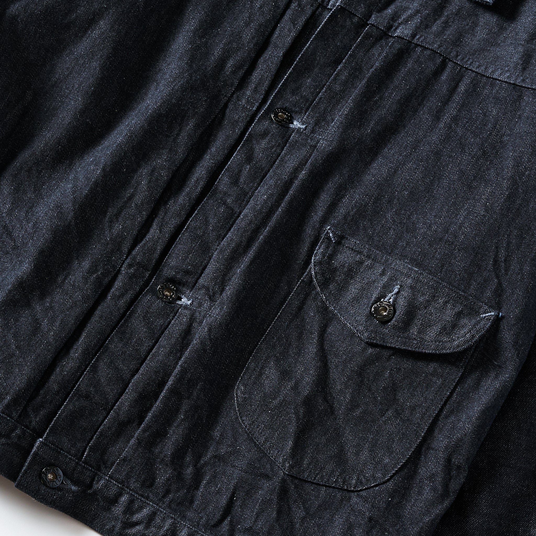 #1108R-12DB Ranchero 2 : 12oz. selvedge denim black