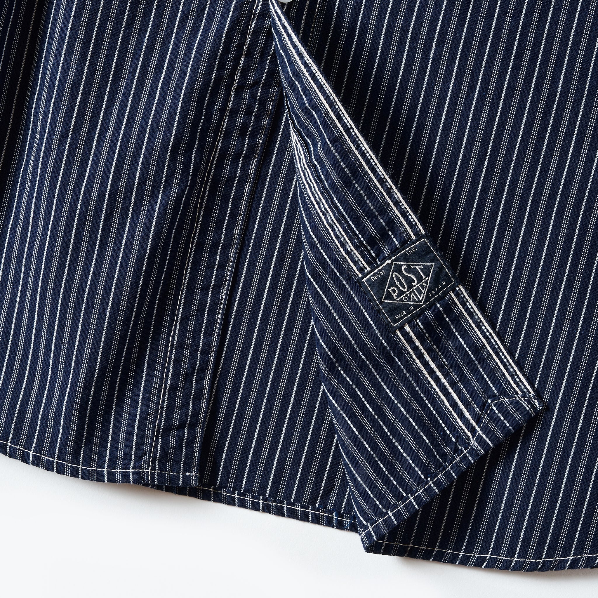 #1211-IS The POST : indigo stripe