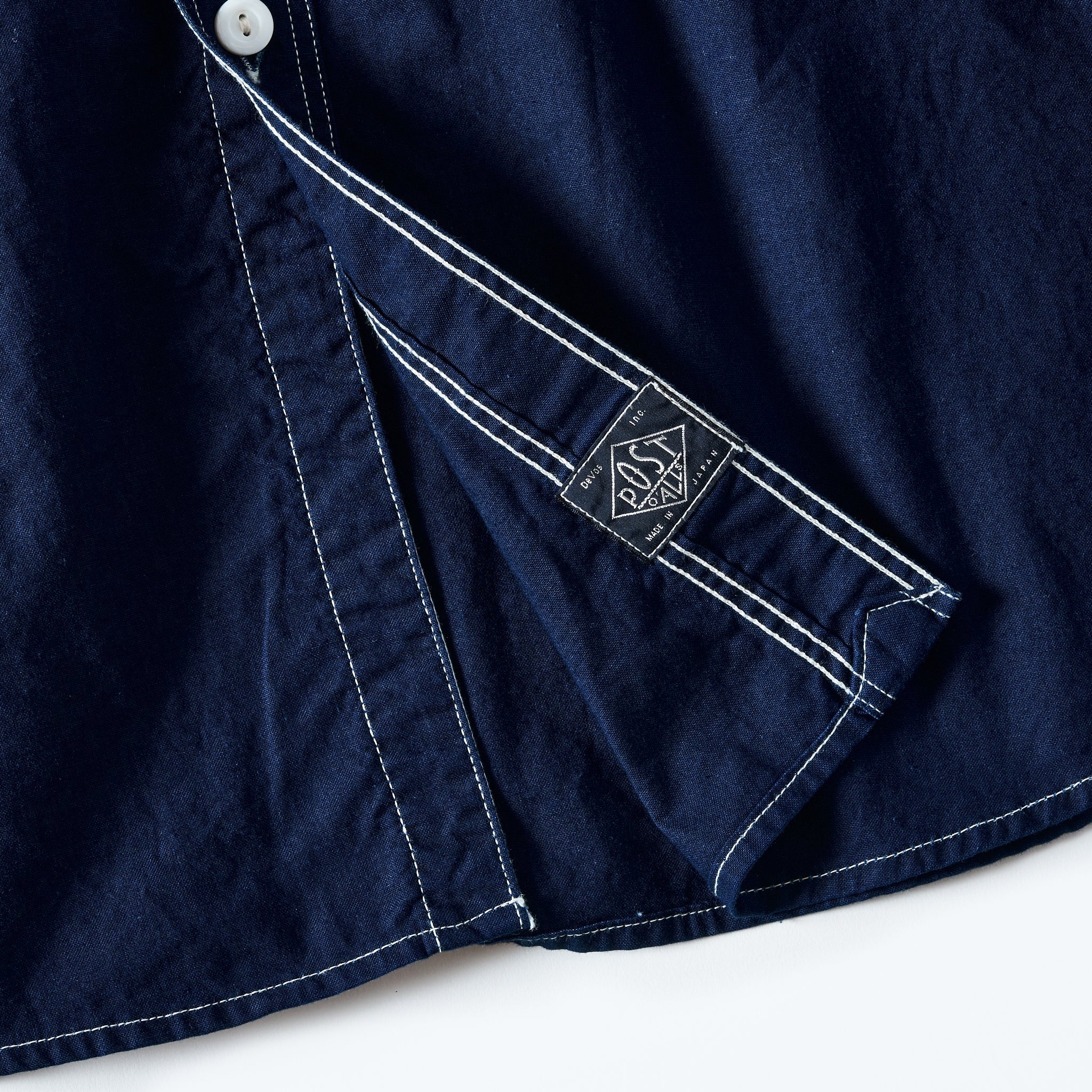 #1206-SSI No.6 Shirt: summer sheeting indigo