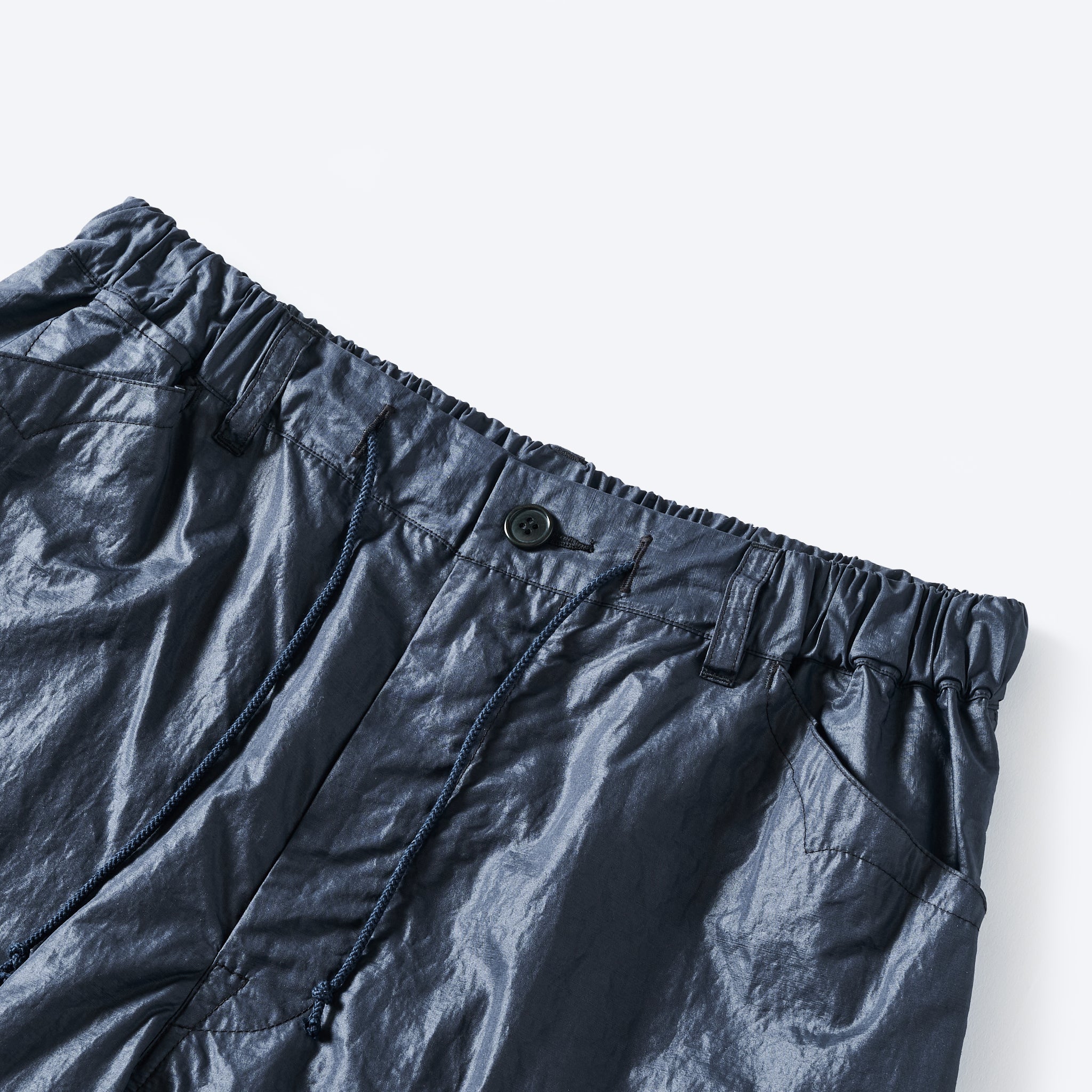 #3319S-WTN E-Z Chinois De Luxe Shorts : waxy taffeta navy