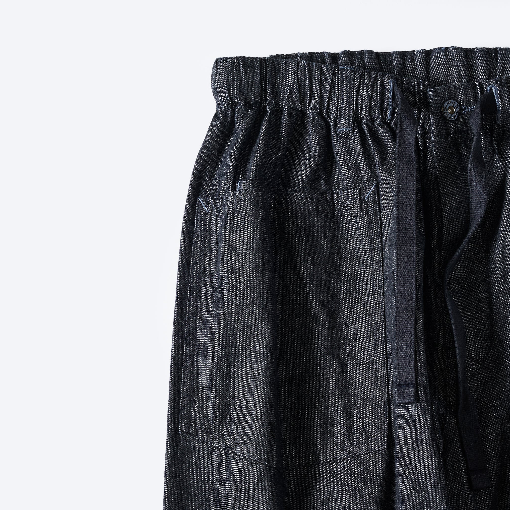 #3313-8DB EZ ARMY-NAVY Pants 2 : 8oz. denim black