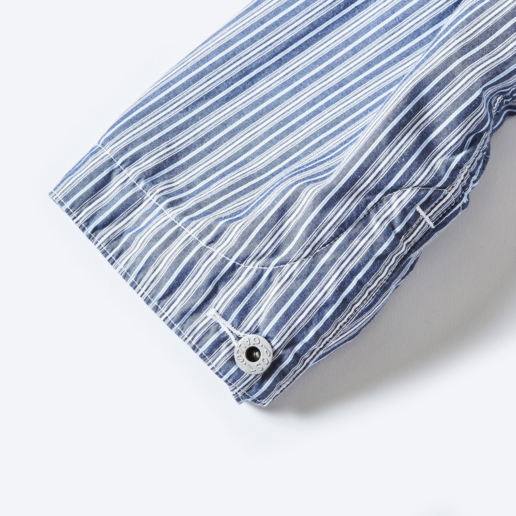 #1101L-SB1 Lined No.1 Jacket : stripe x white broadcloth 1 blue