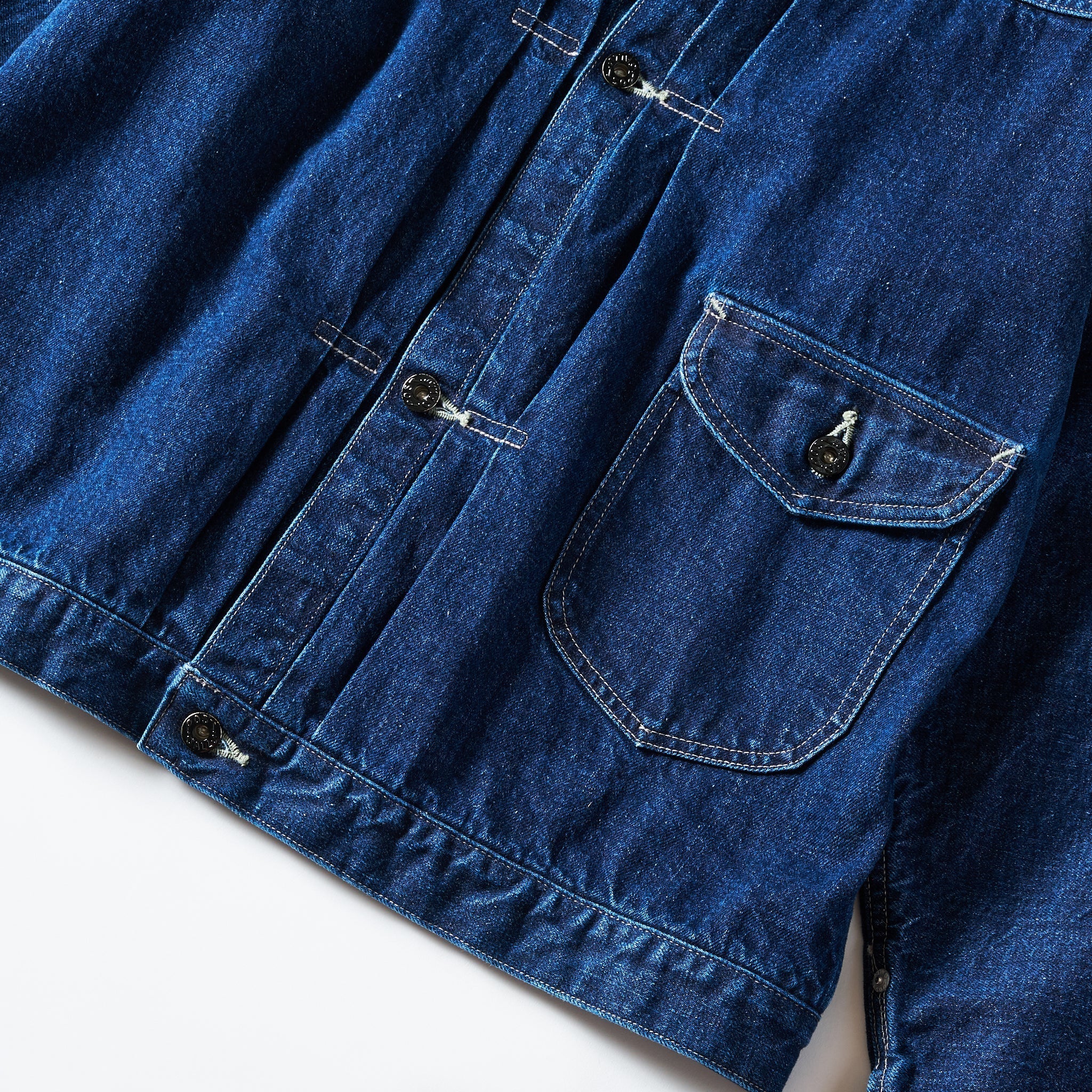 #1108R-12DW Ranchero 2 : 12oz. selvedge deep washed denim indigo