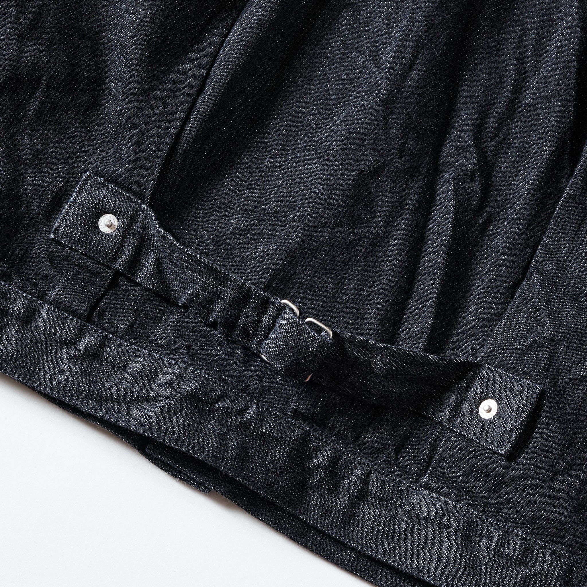 #1108R-12DB Ranchero 2 : 12oz. selvedge denim black