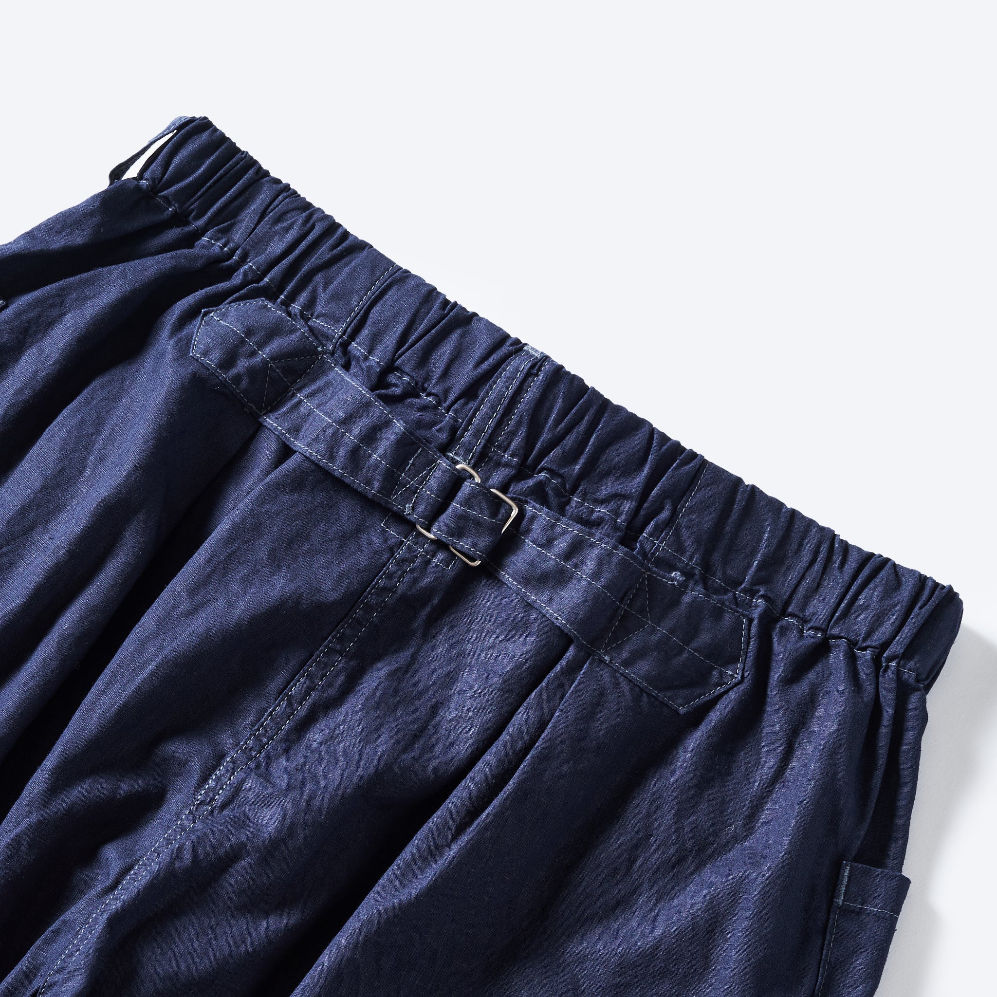 #2323E-HCP3 E-Z DEE's Shorts : hemp/cotton poplin navy