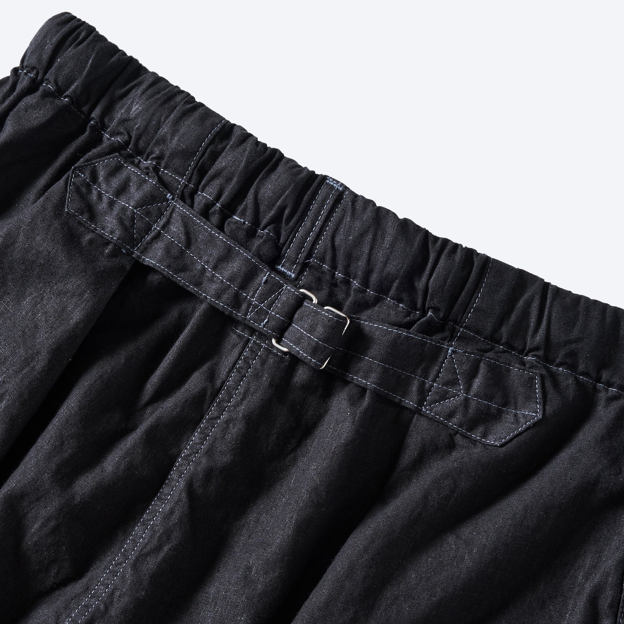 #2323E-HCP4 E-Z DEE's Shorts : hemp/cotton poplin black