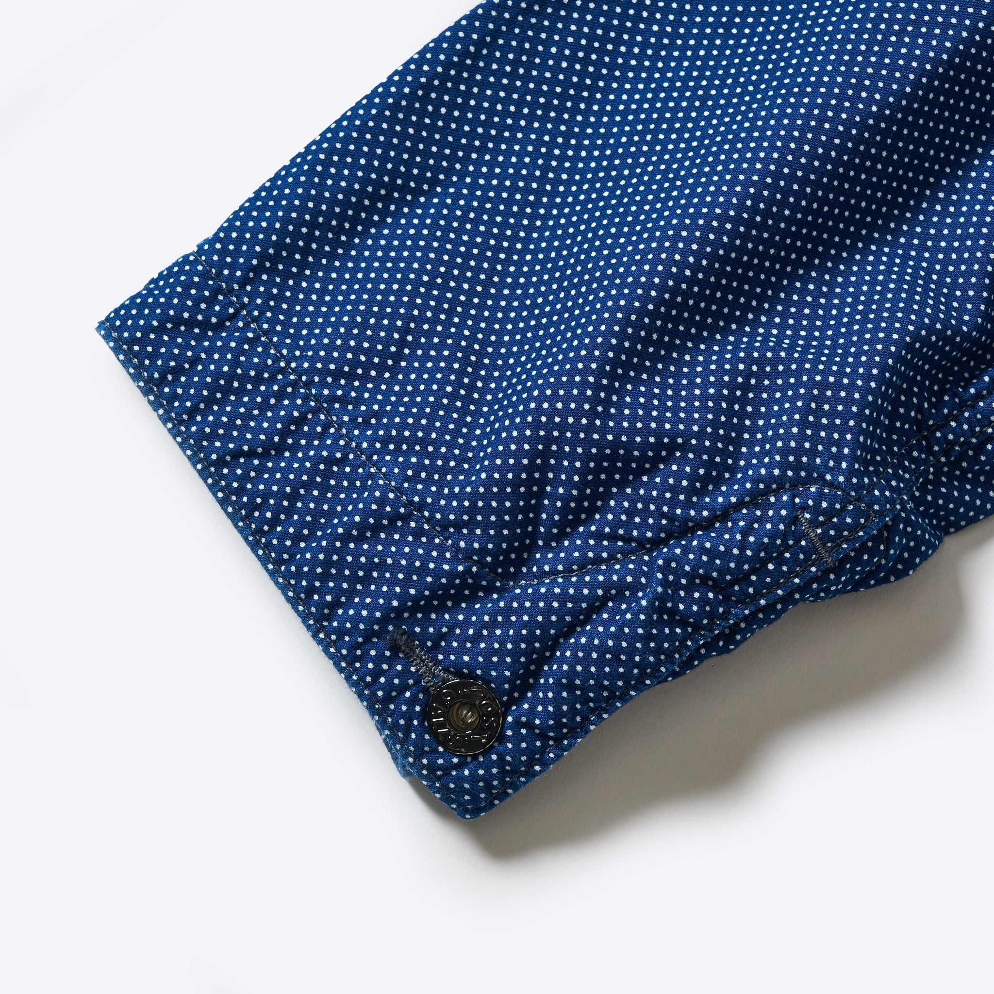#1101L-DC Lined No.1 Jacket : dot x feather chambray indigo