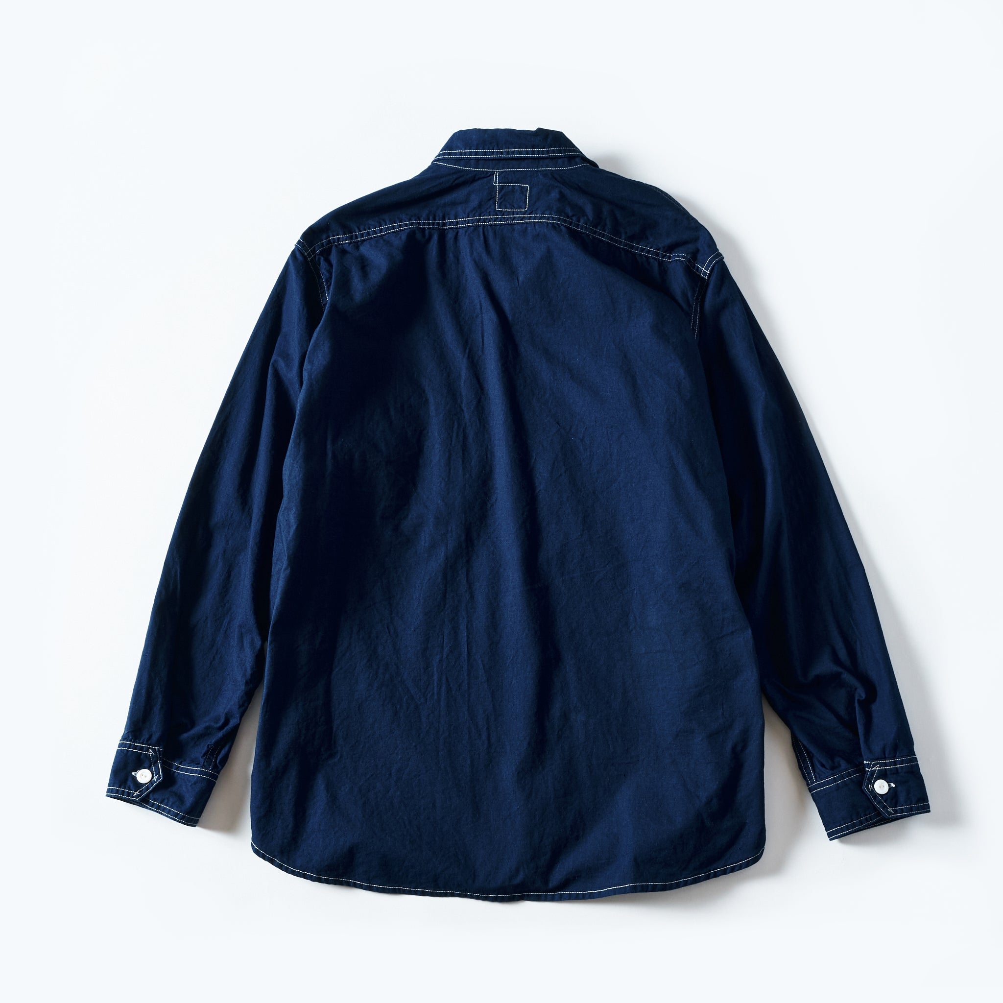 #1206-SSI No.6 Shirt: summer sheeting indigo