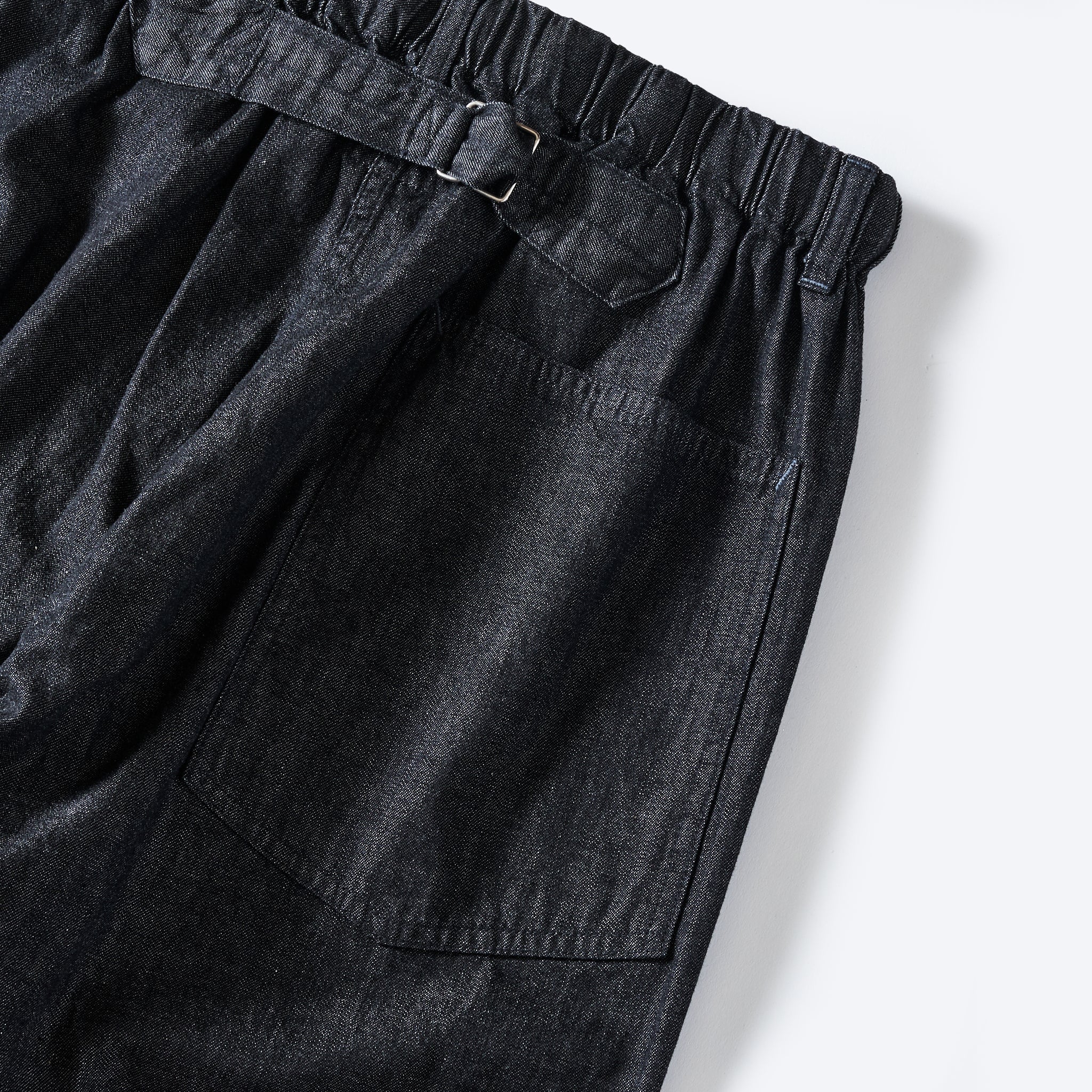 #3313-8DB EZ ARMY-NAVY Pants 2 : 8oz. denim black