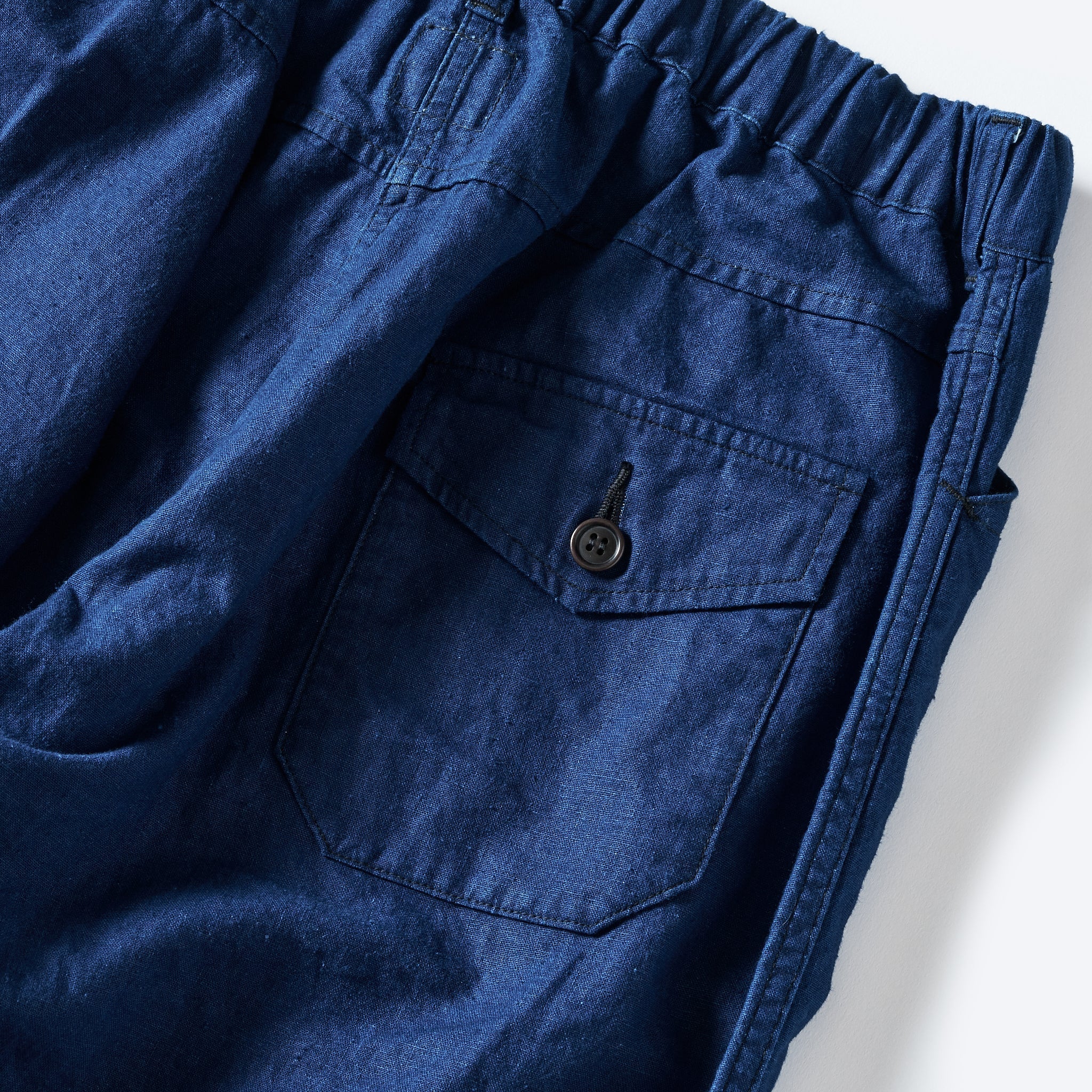 #3318-CLS EZ Travail Pants: cotton/linen sheeting indigo