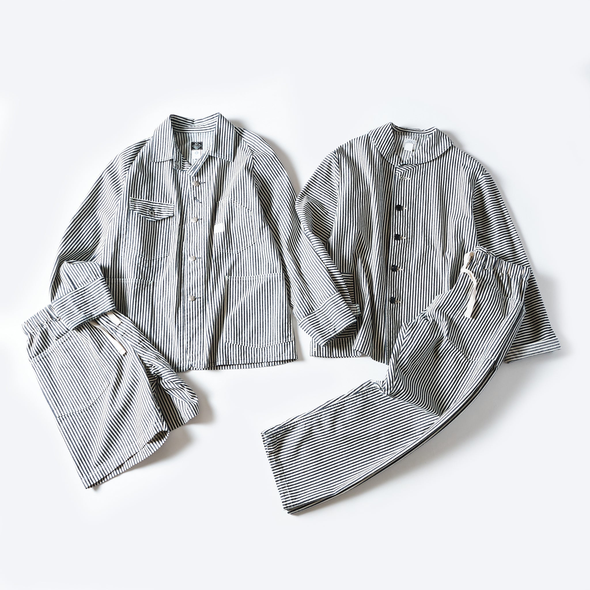 #1102-03 Engineer's Jacket: express stripe indigo