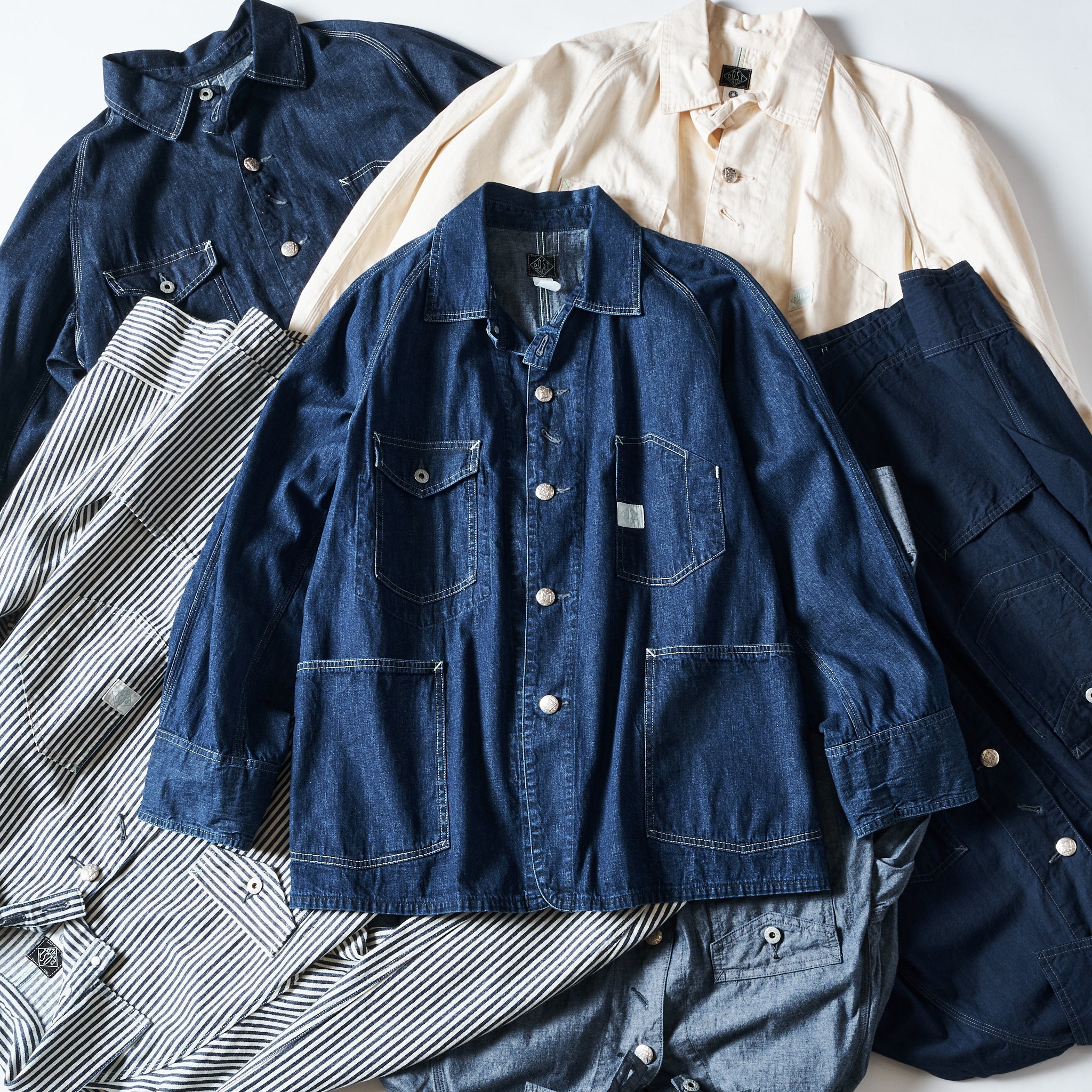 #1102-CD Engineer's Jacket : cotton drill natural